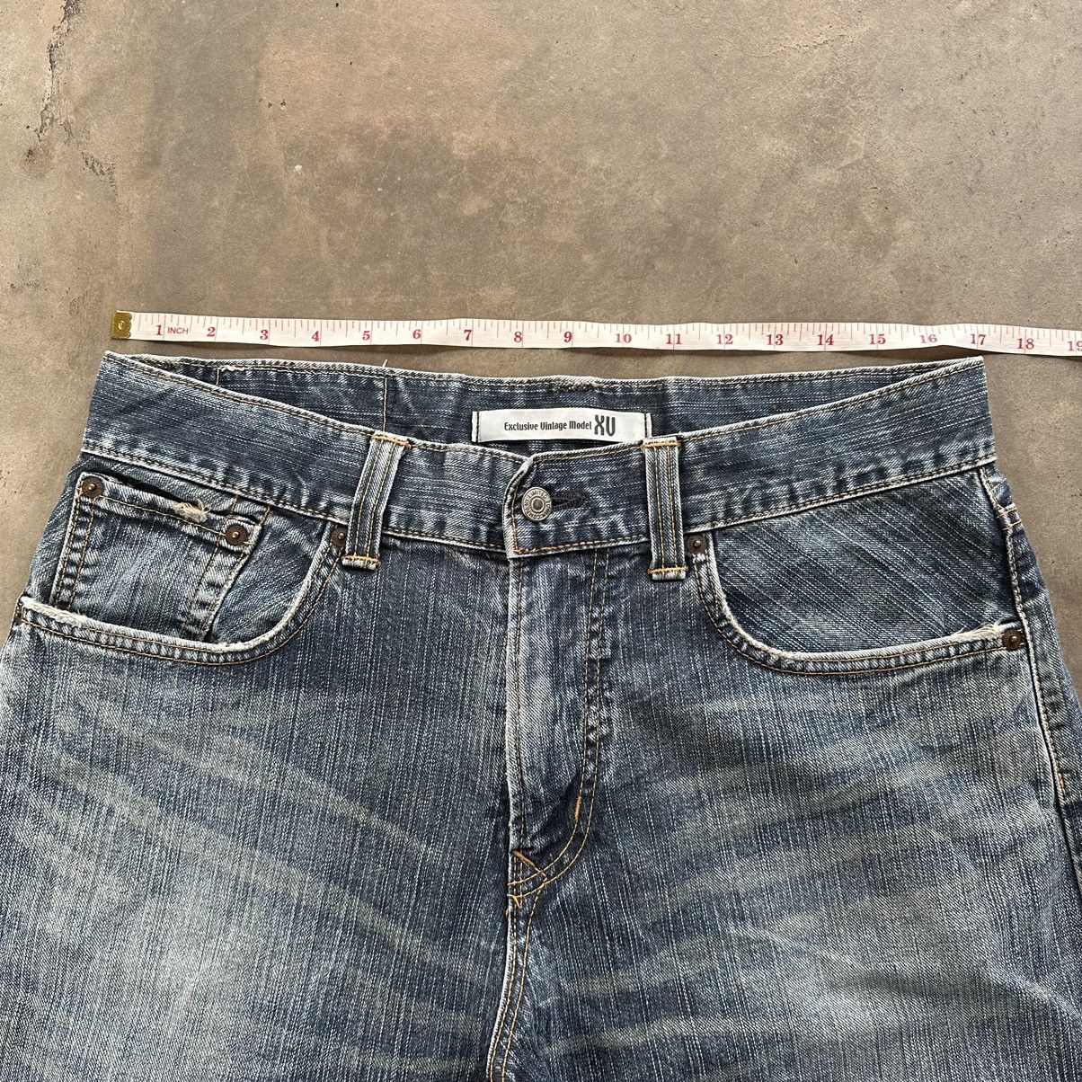 Japanese Brand Vintage Edwin Distressed Faded Denim Jean Pant W34 Size US 34 / EU 50 - 8 Thumbnail