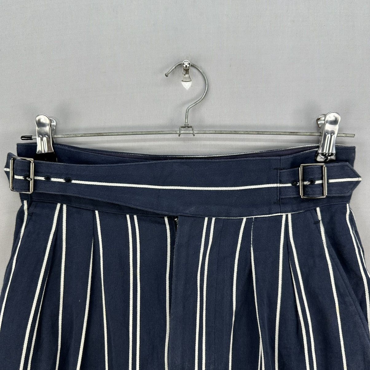 Phlannel Phlannel British Gurkha Maxi Skirt Ladies Blue Stripe Size 28" / US 6 / IT 42 - 6 Thumbnail