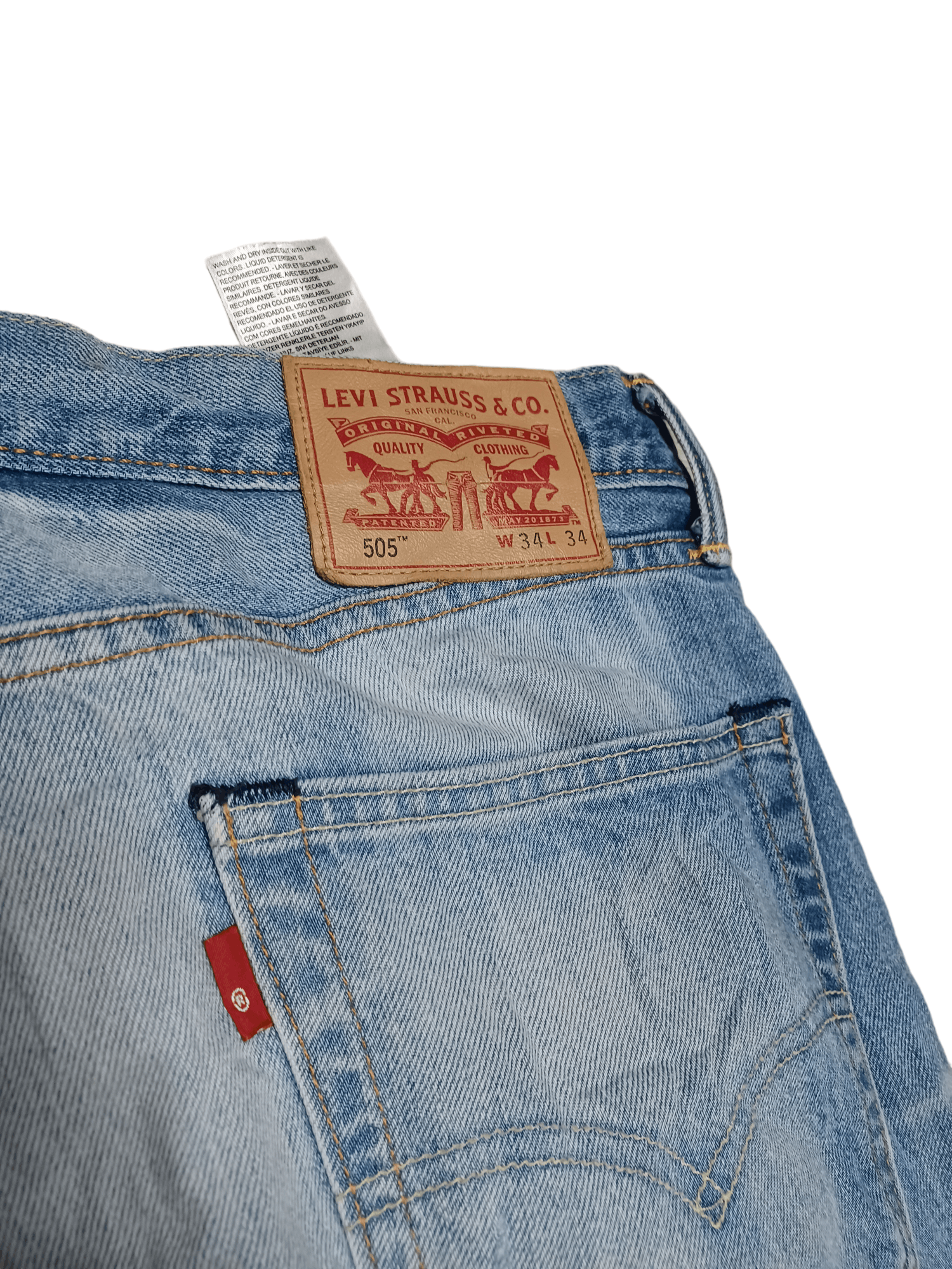 Levi's EMTY TAB LEVIS 505 RELAXED W34 L34 JEANS DENIM Size US 34 / EU 50 - 5 Thumbnail