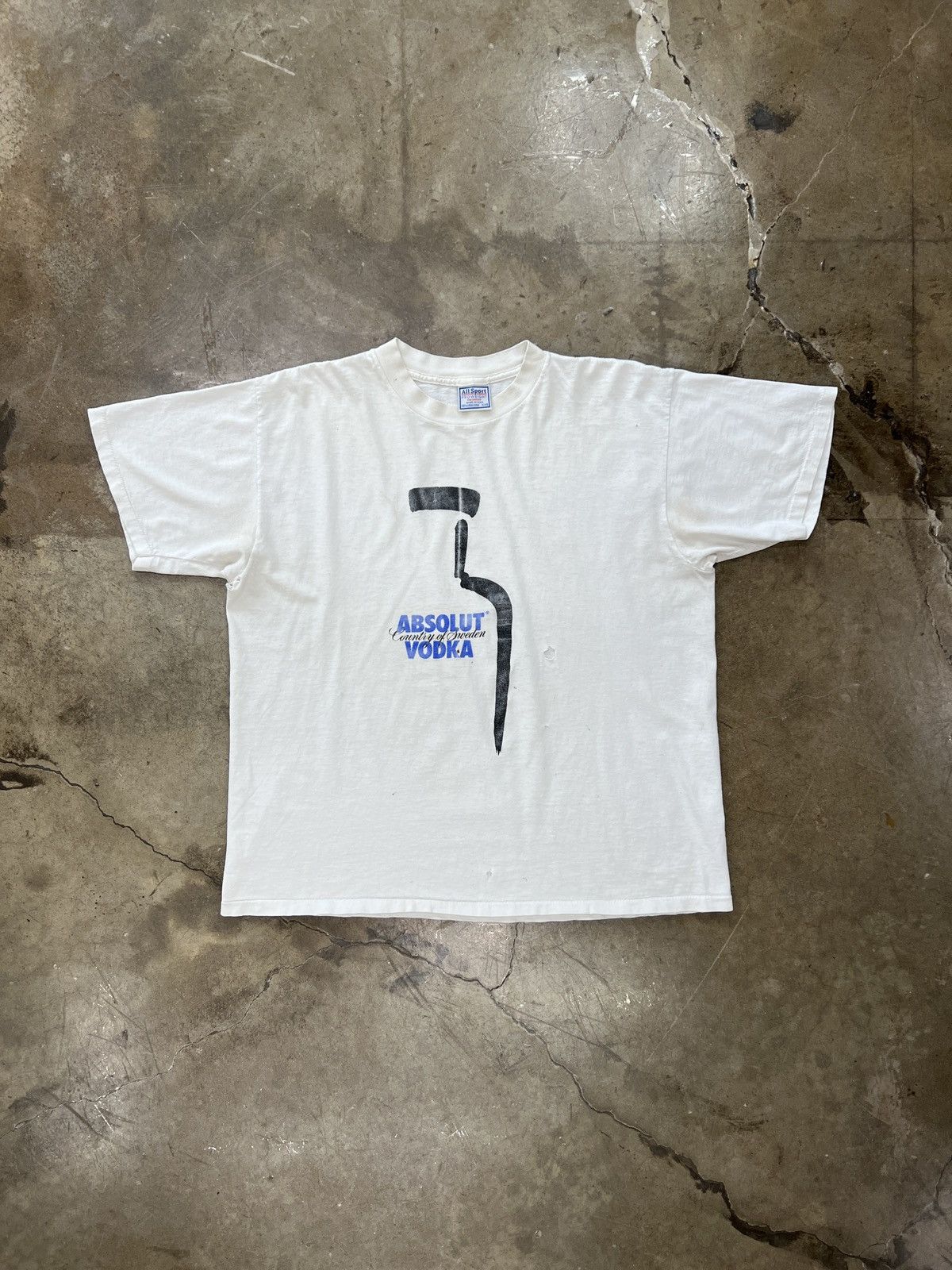 Vintage Vintage 90s Absolut Vodka Alcohol Single Stitch Tee XL Size US XL / EU 56 / 4 - 2 Thumbnail
