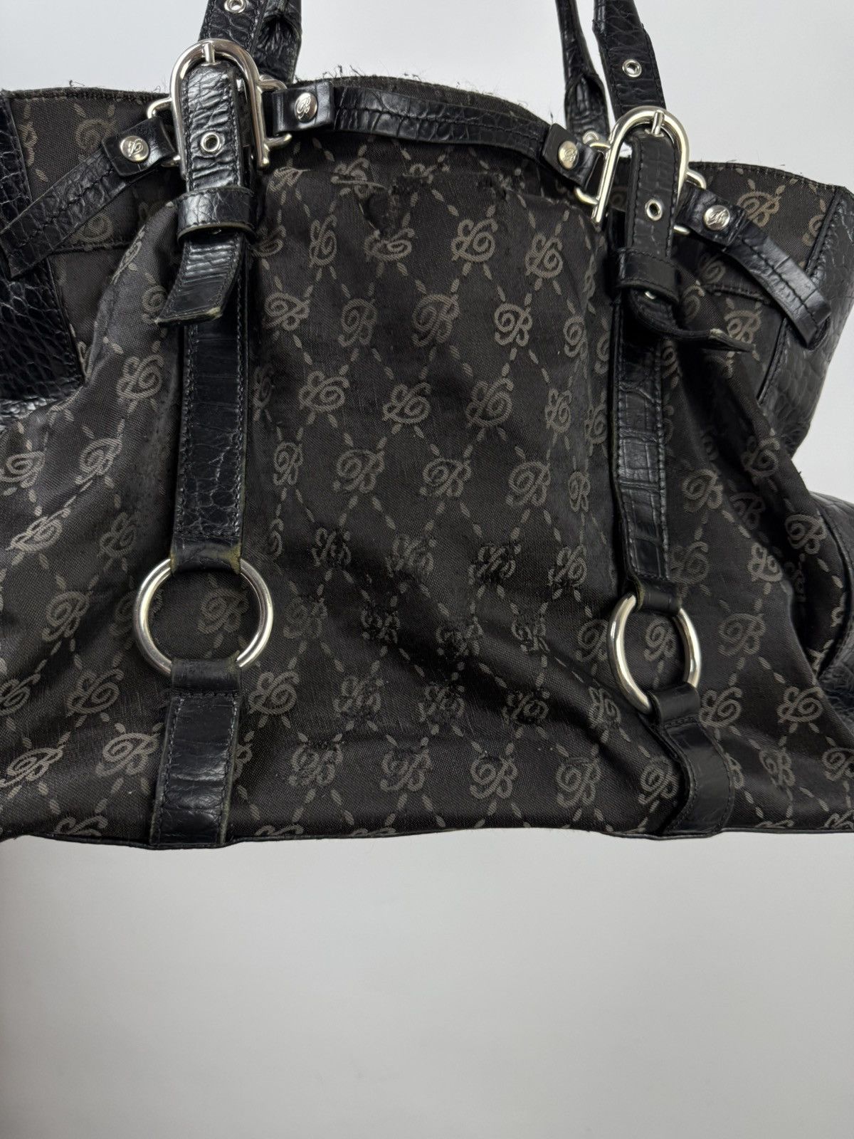 Blumarine Brumarine VNTG Y2K Cloth Monogram Bag Size ONE SIZE - 12 Thumbnail