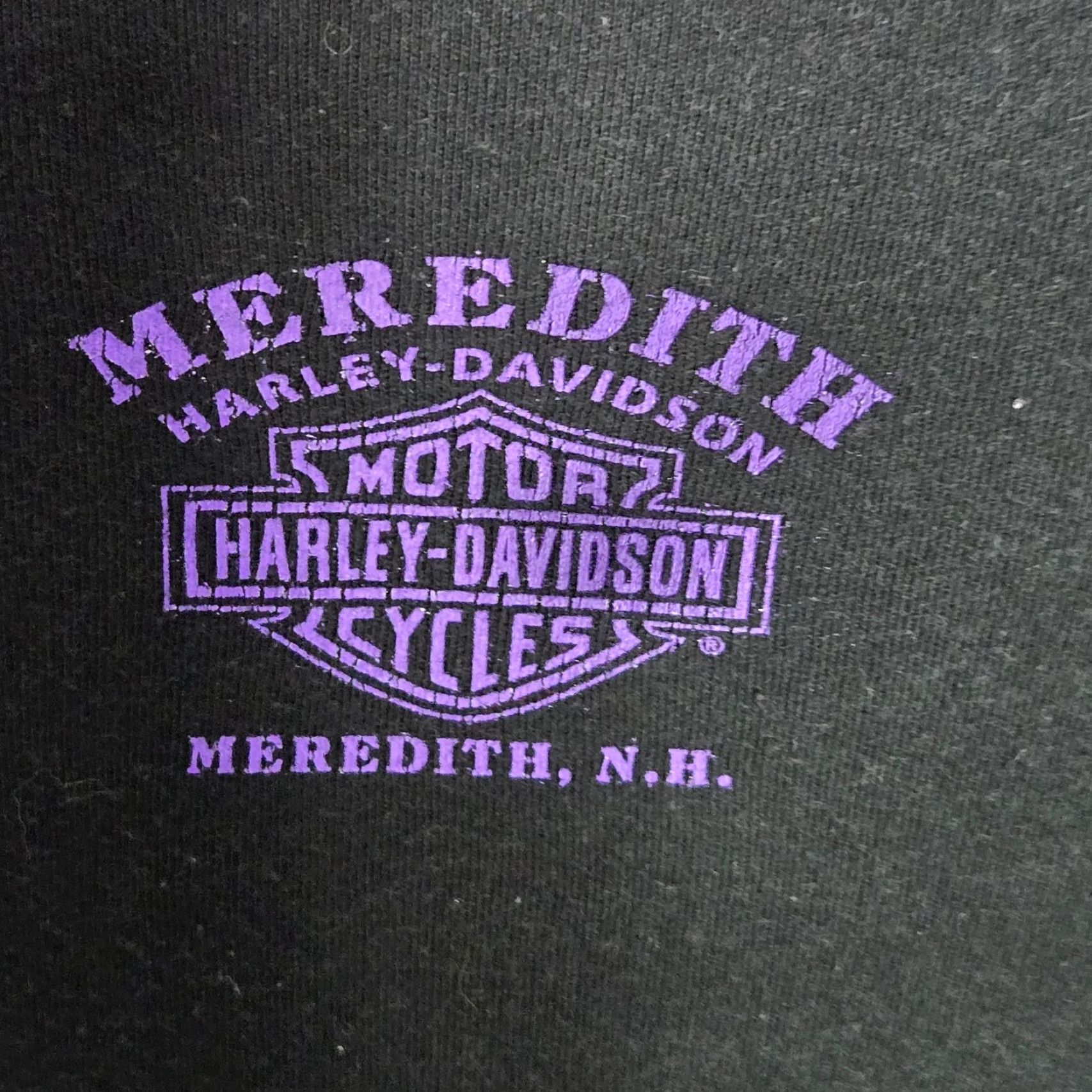 Harley Davidson Harley-Davidson Womens T-Shirt Graphic Print Casual Short Sleeve Round Neck XL Black Laconia New Hampshire Motorcycle Shirt WomensXS? Size XL / US 12-14 / IT 48-50 - 5 Thumbnail
