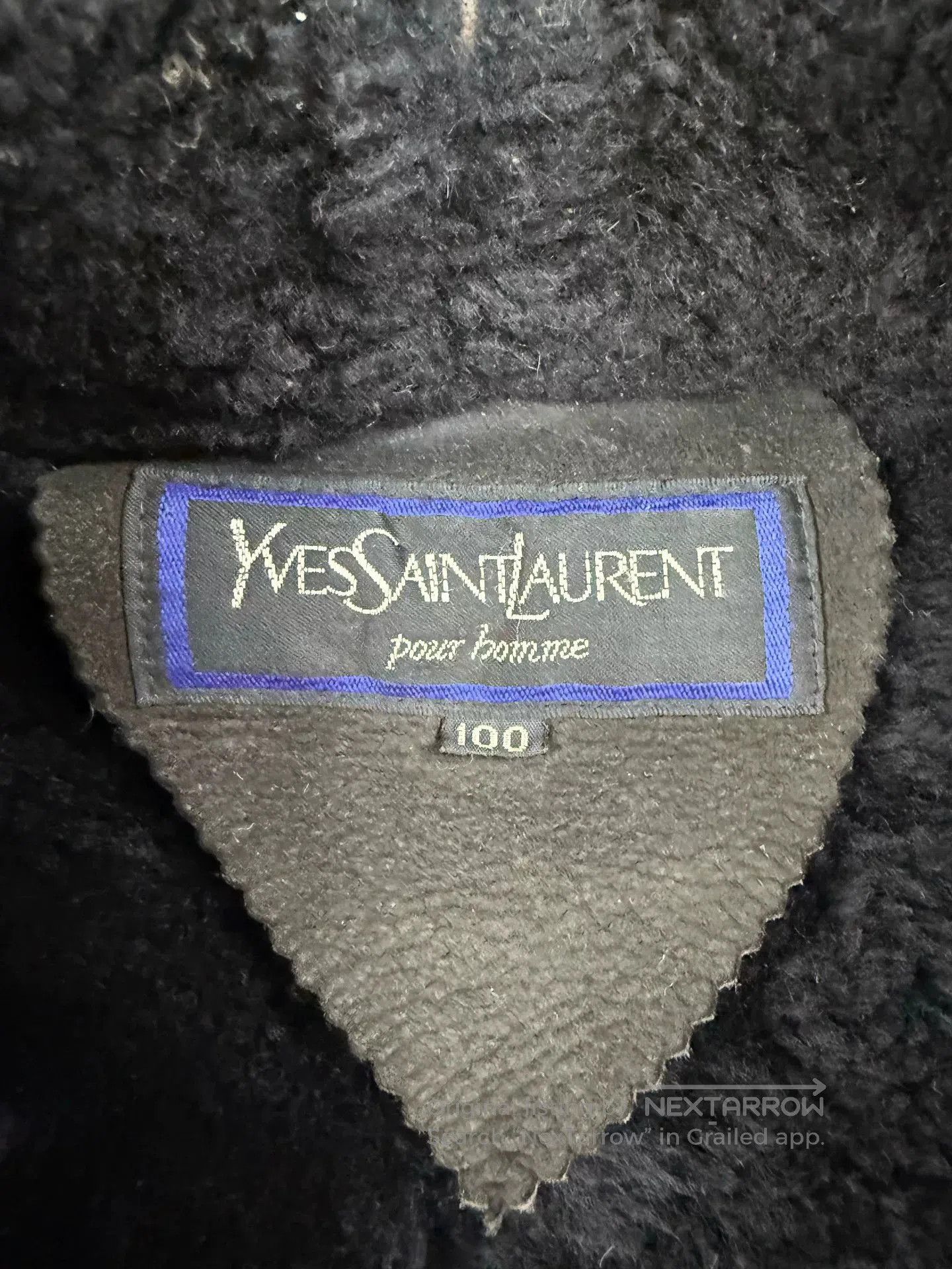 Yves Saint Laurent YSL Men's Lambskin Leather Jacket. Size US XL / EU 56 / 4 - 4 Thumbnail