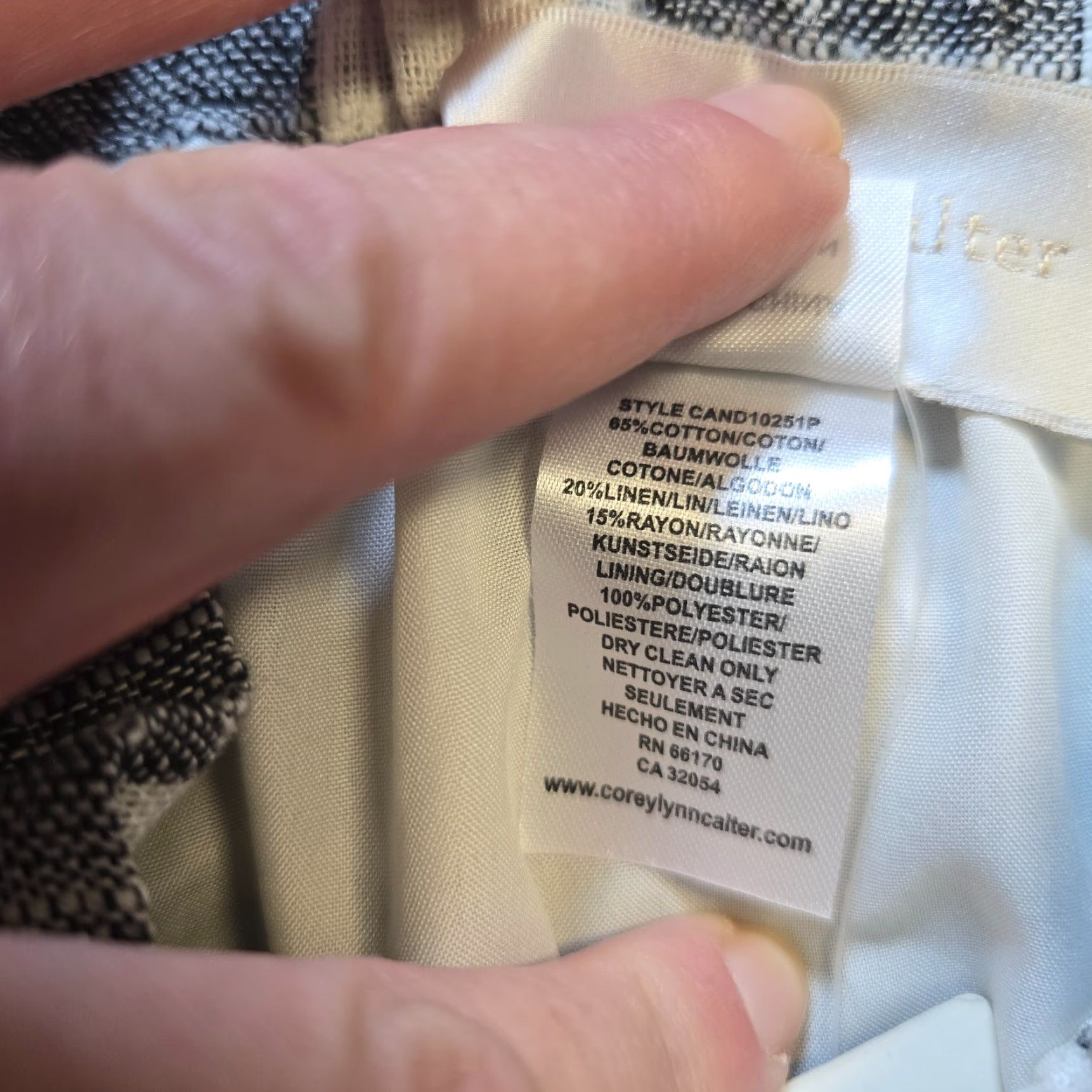 Vintage Corey Lynn Calter Dress Women Small Black White Gingham Plaid Linen Blend Casual A-Line Short Sleeve Round Neck Pullover Size S / US 4 / IT 40 - 6 Thumbnail