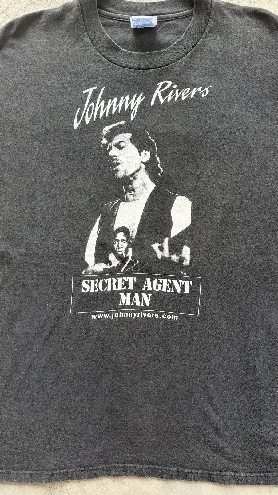 Band Tees × Vintage VINTAGE JOHNNY RIVER SECRET AGENT MAN SOUL CITY WELL FADED Size US L / EU 52-54 / 3 - 2 Thumbnail