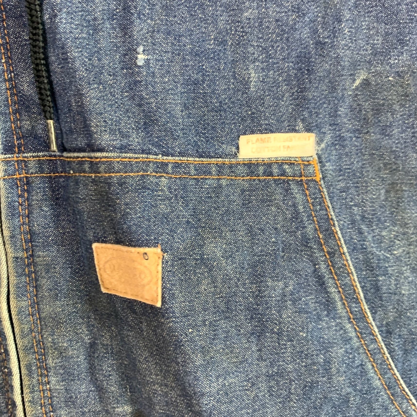 Denime VINTAGE Rasco Noburn Plaid Lined Denim Fire Retardent Full Zip Work Chore Jacket 2XLT Blue Jacket Mens 2XLT Size US XXL / EU 58 / 5 - 3 Thumbnail