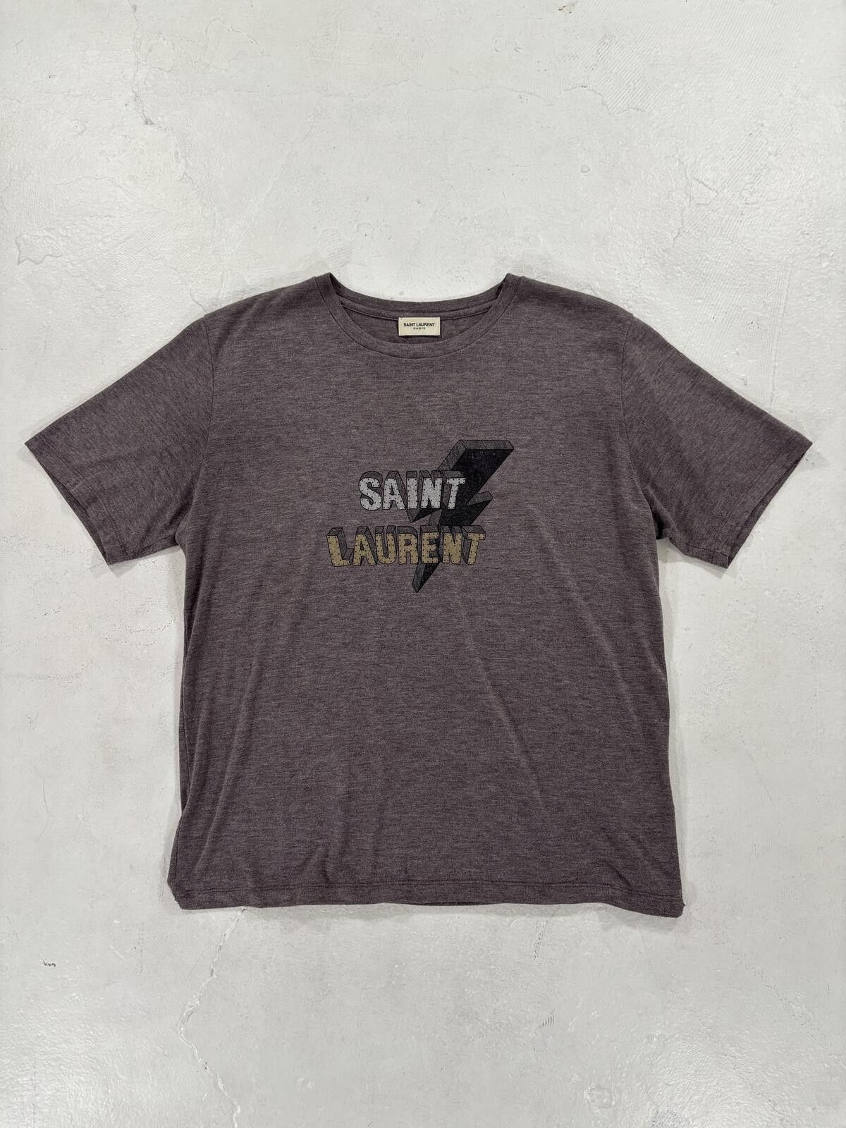 Saint Laurent Paris Saint Laurent Paris Logo T-Shirt Size US S / EU 44-46 / 1 - 1 Thumbnail