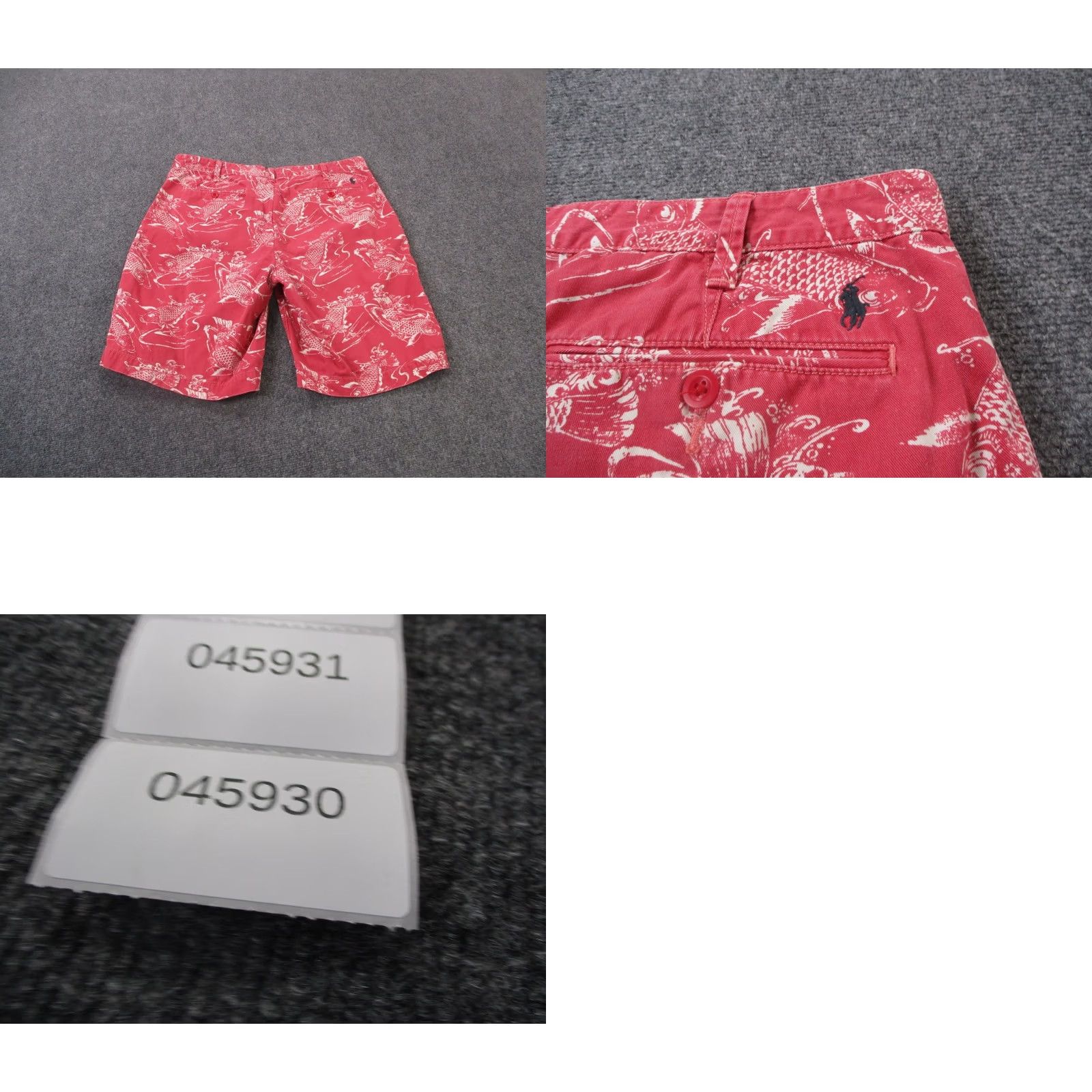 Polo Ralph Lauren Polo Ralph Lauren Shorts Men 36 Red Golf Fish Print Logo Preppy Relaxed Pony Size US M / EU 48-50 / 2 - 8 Thumbnail