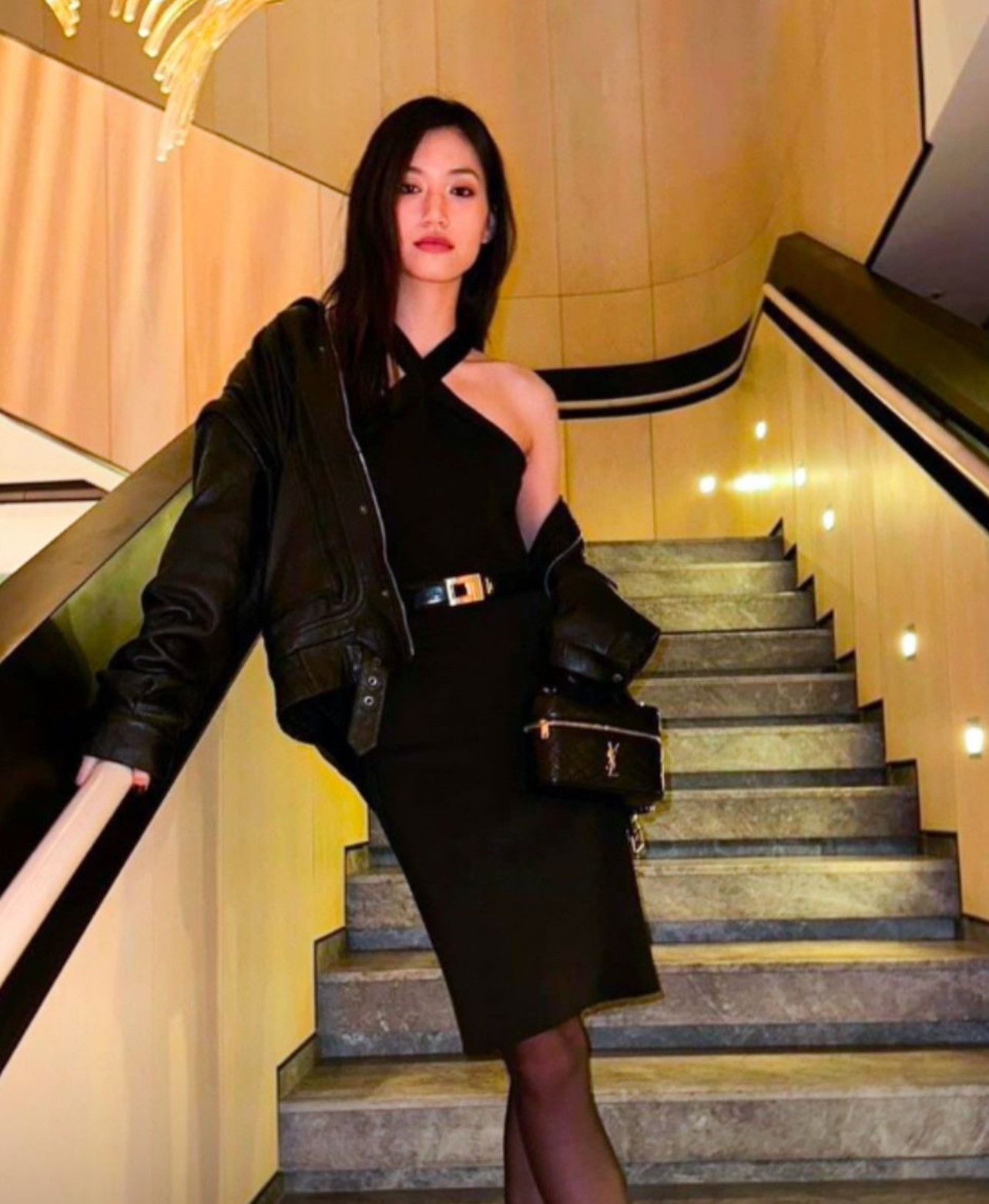Saint Laurent Paris $8K VALUE Oversized Jacket in lambskin Size S / US 4 / IT 40 - 2 Thumbnail