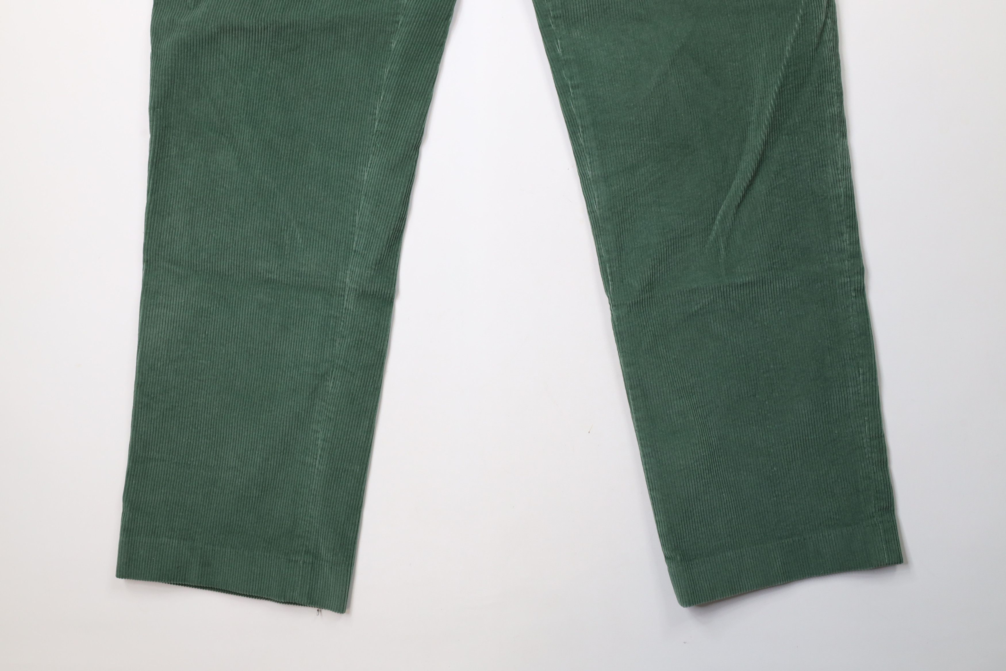 Lands' End × Vintage Vintage 90s Lands End Wide Leg Corduroy Chino Pants Green Size US 38 / EU 54 - 4 Thumbnail