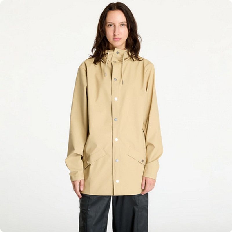 Rains Rains Waterproof Hooded Rain Jacket Dune Size L NWT Size L / US 10 / IT 46 - 1 Thumbnail