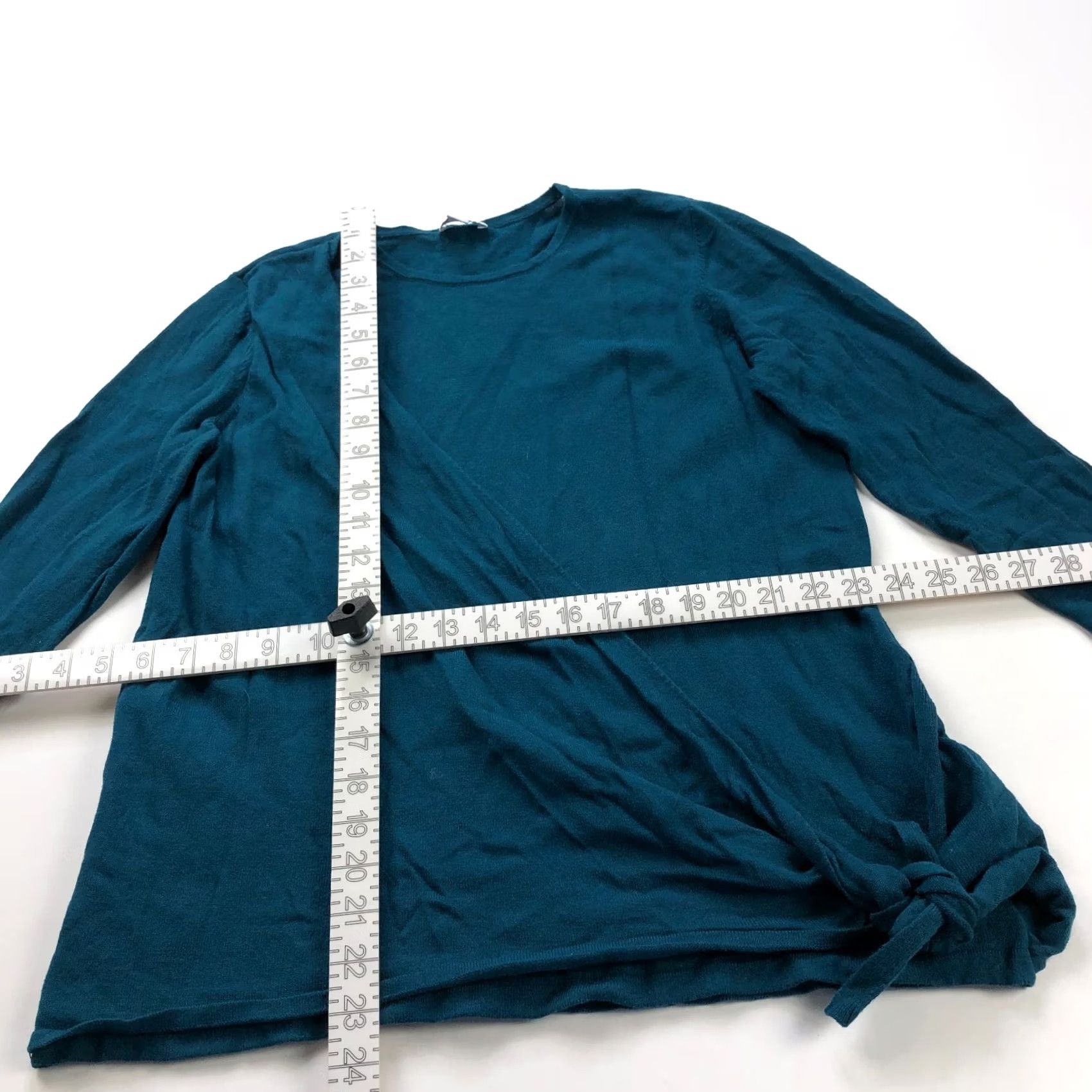 J. Jill J.Jill Sweater Shirt Pullover Women's V-Neck Teal Green Small Regular Size S Casual - Wool Blend? Size S / US 4 / IT 40 - 3 Thumbnail