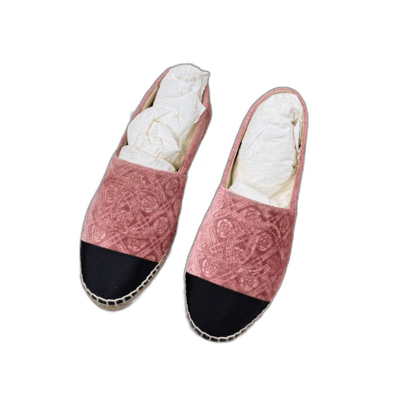 Chanel CHANEL Red Velvet Fisherman Shoes Size 36 Size US 6 / IT 36 - 1 Thumbnail