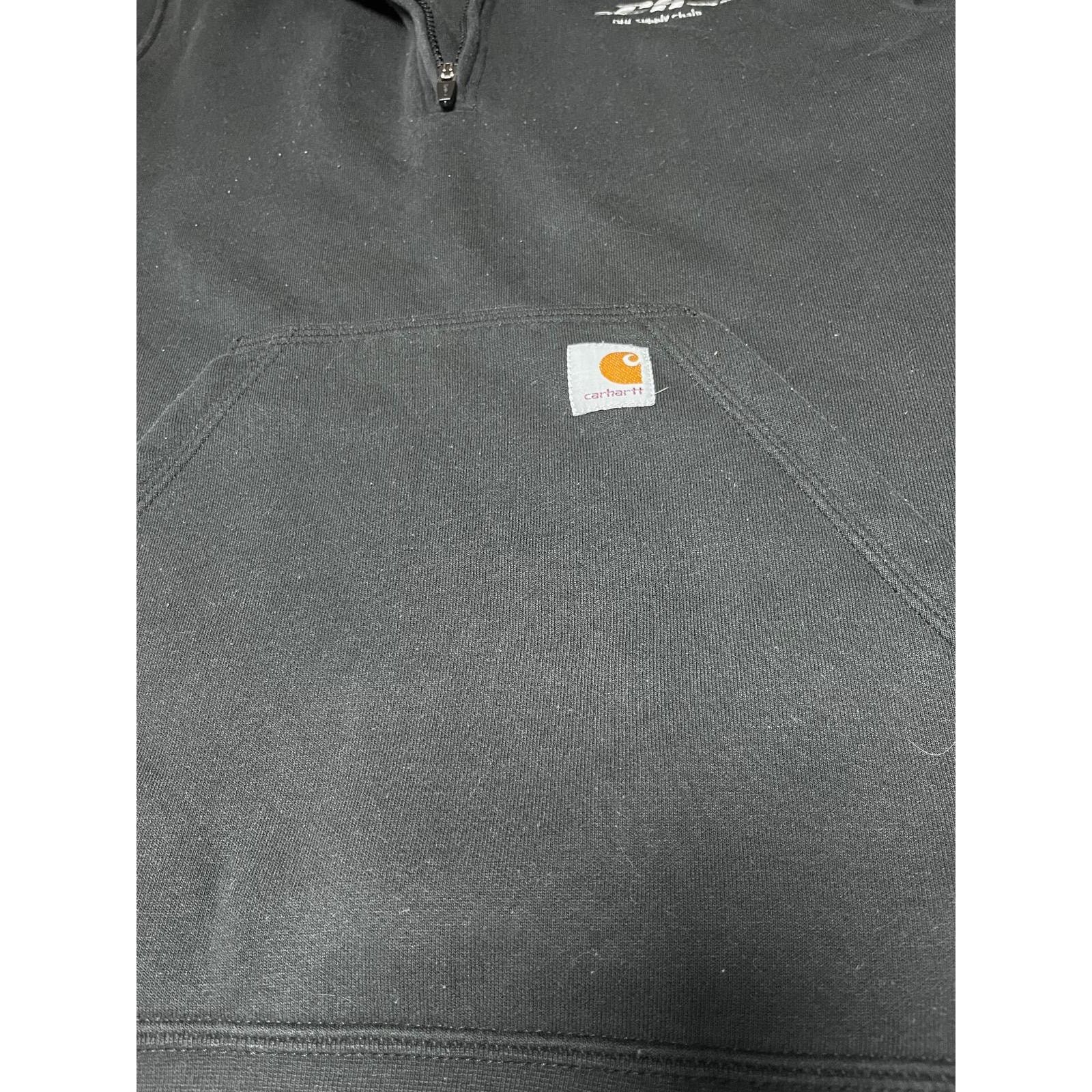 Carhartt 📦 Carhartt x DHL Supply Chain 1/4 Zip Sweatshirt – Size S Size S / US 4 / IT 40 - 4 Thumbnail