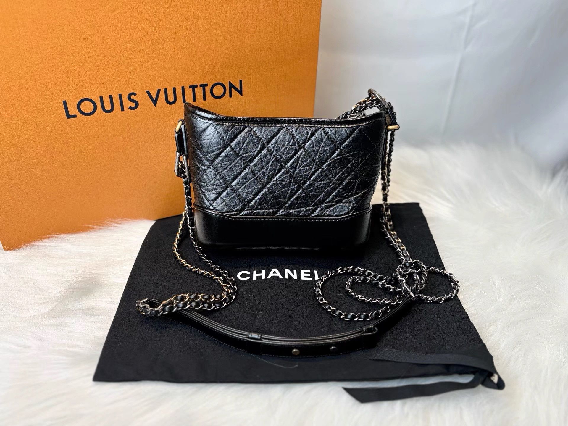 Chanel Chanel Black Gabrielle Bag K36 Size ONE SIZE - 2 Thumbnail
