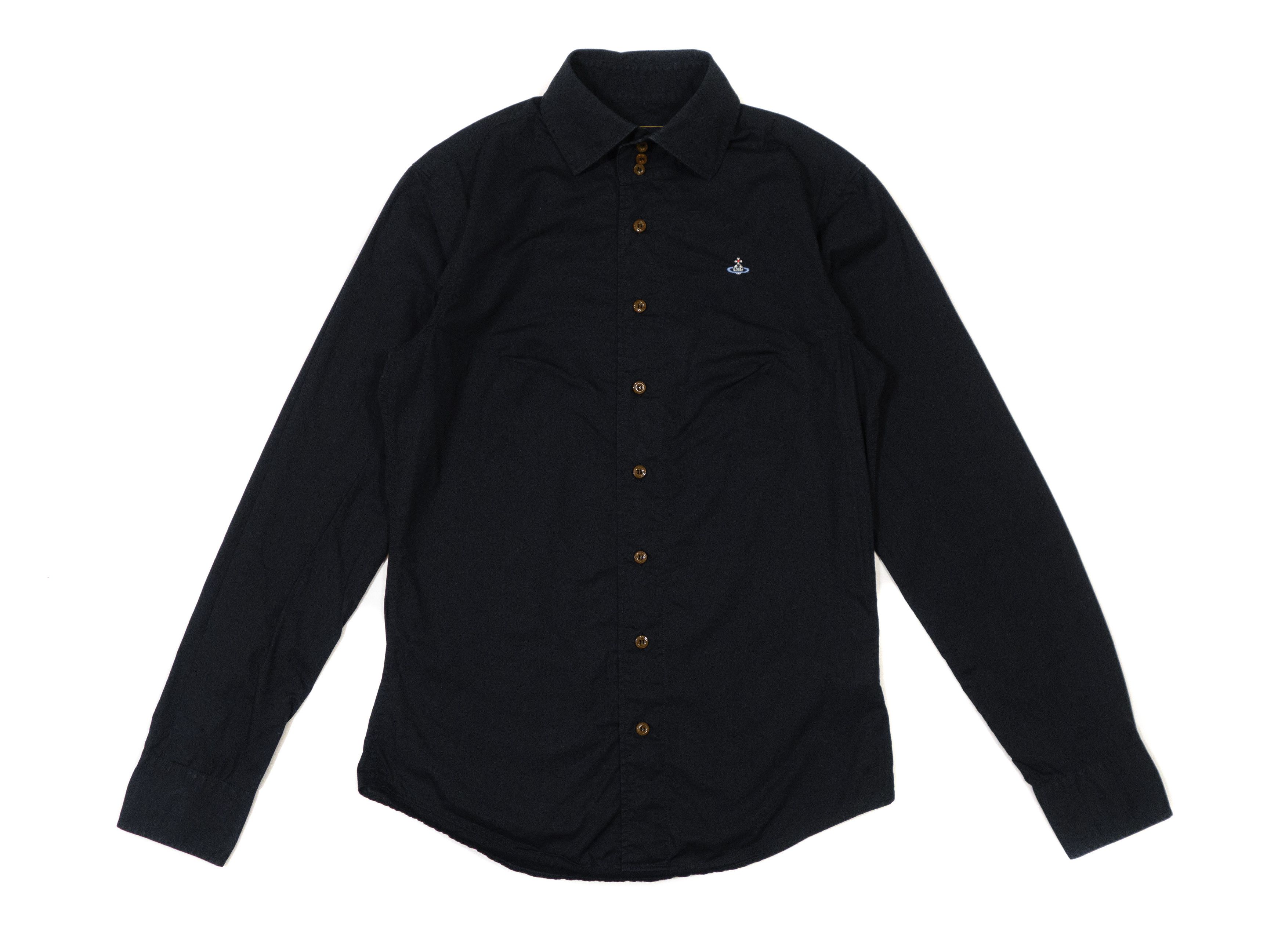 Orb Logo Dress Slim-Fit 3-Button Collar Shirt 2016