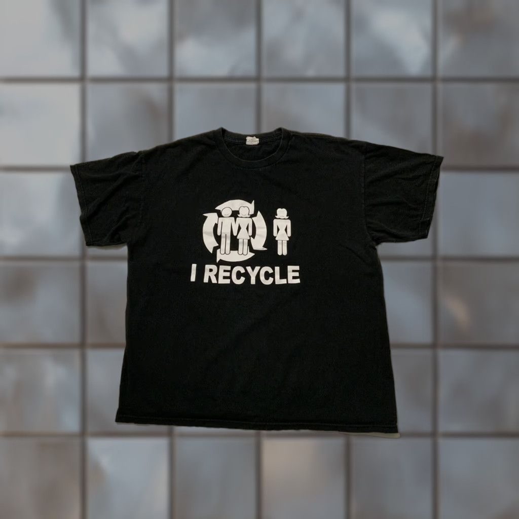 Vintage VINTAGE Y2K Alstyle Recycle Skateboarding Black Graphic Crewneck T-Shirt XL Men Size US XL / EU 56 / 4 - 1 Thumbnail
