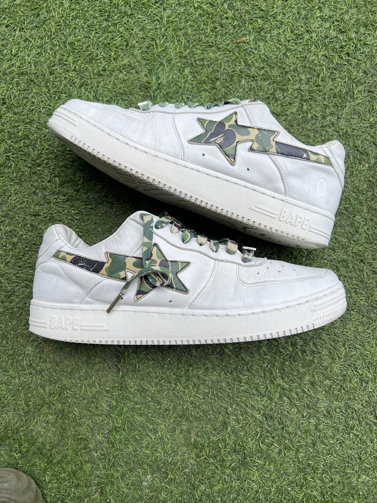 Bape 💥Bape Sta Low White Camo 🍀 Size US 12 / EU 45 - 2 Thumbnail