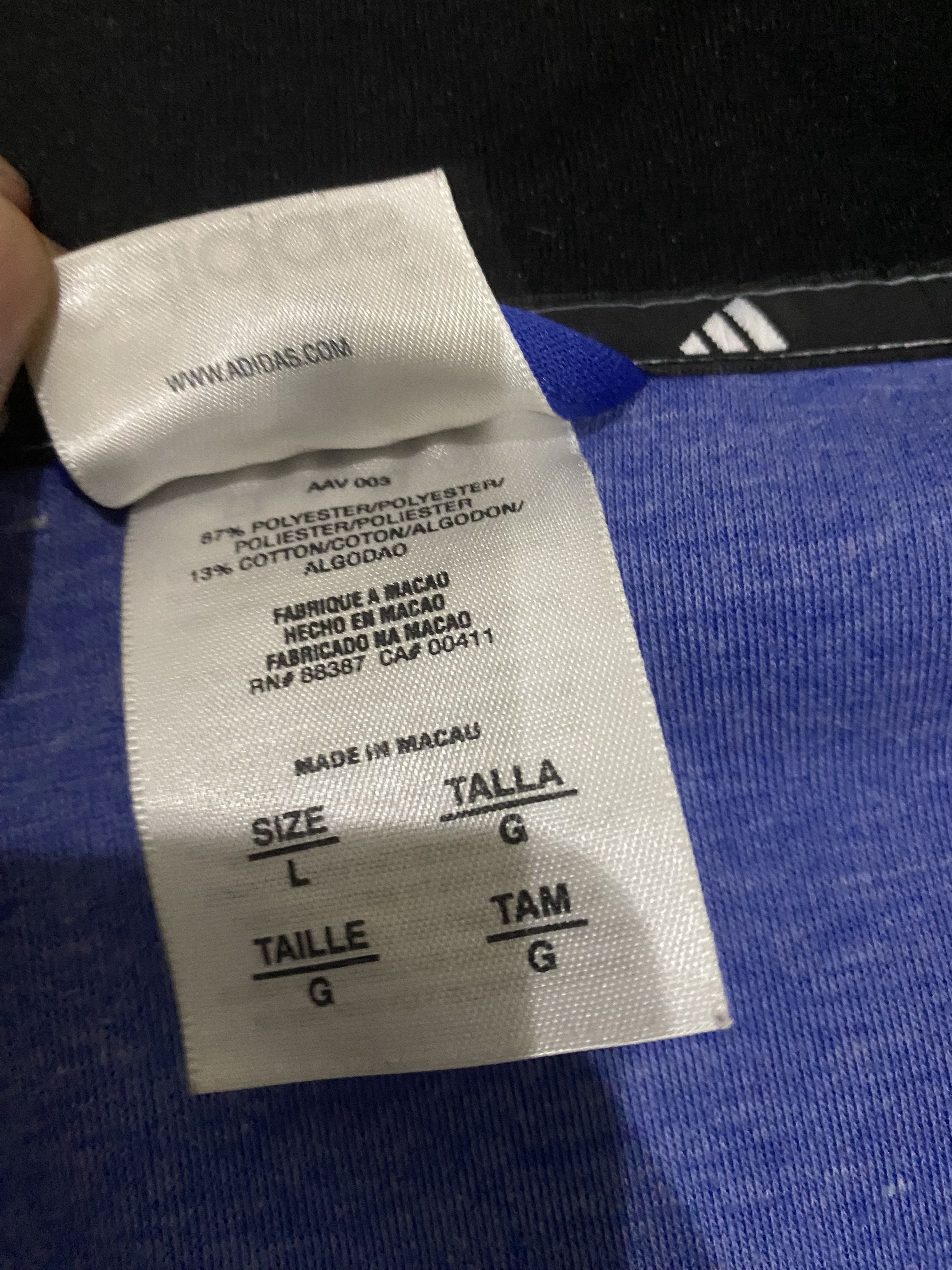 Adidas × Vintage Vintage Adidas San Marino Soccer Ziper Jacket Size US L / EU 52-54 / 3 - 4 Thumbnail