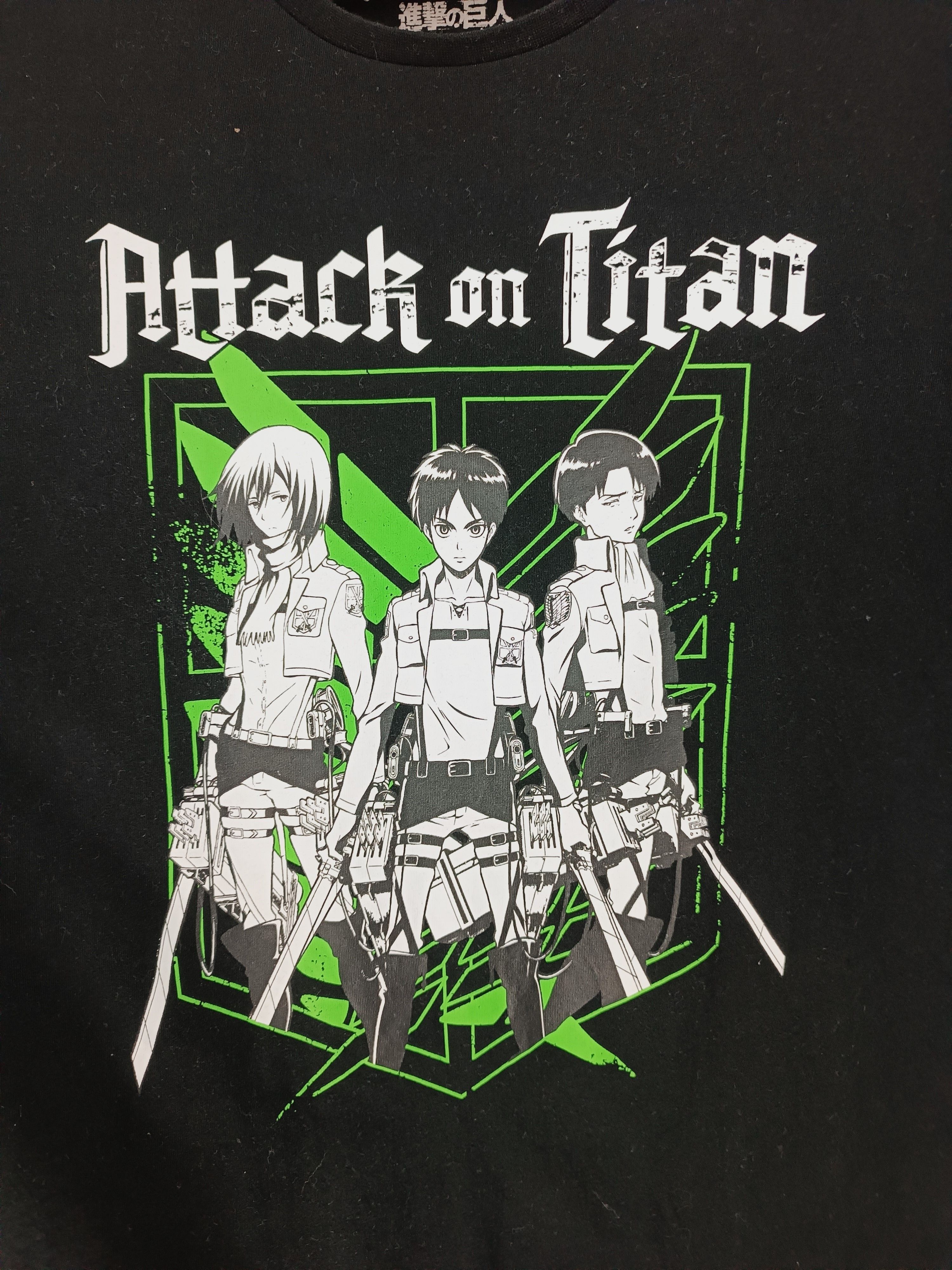 Anime VINTAGE ATTACK ON TITAN EARLY SCOUTS REG TEE naruto bleach Size US L / EU 52-54 / 3 - 7 Thumbnail