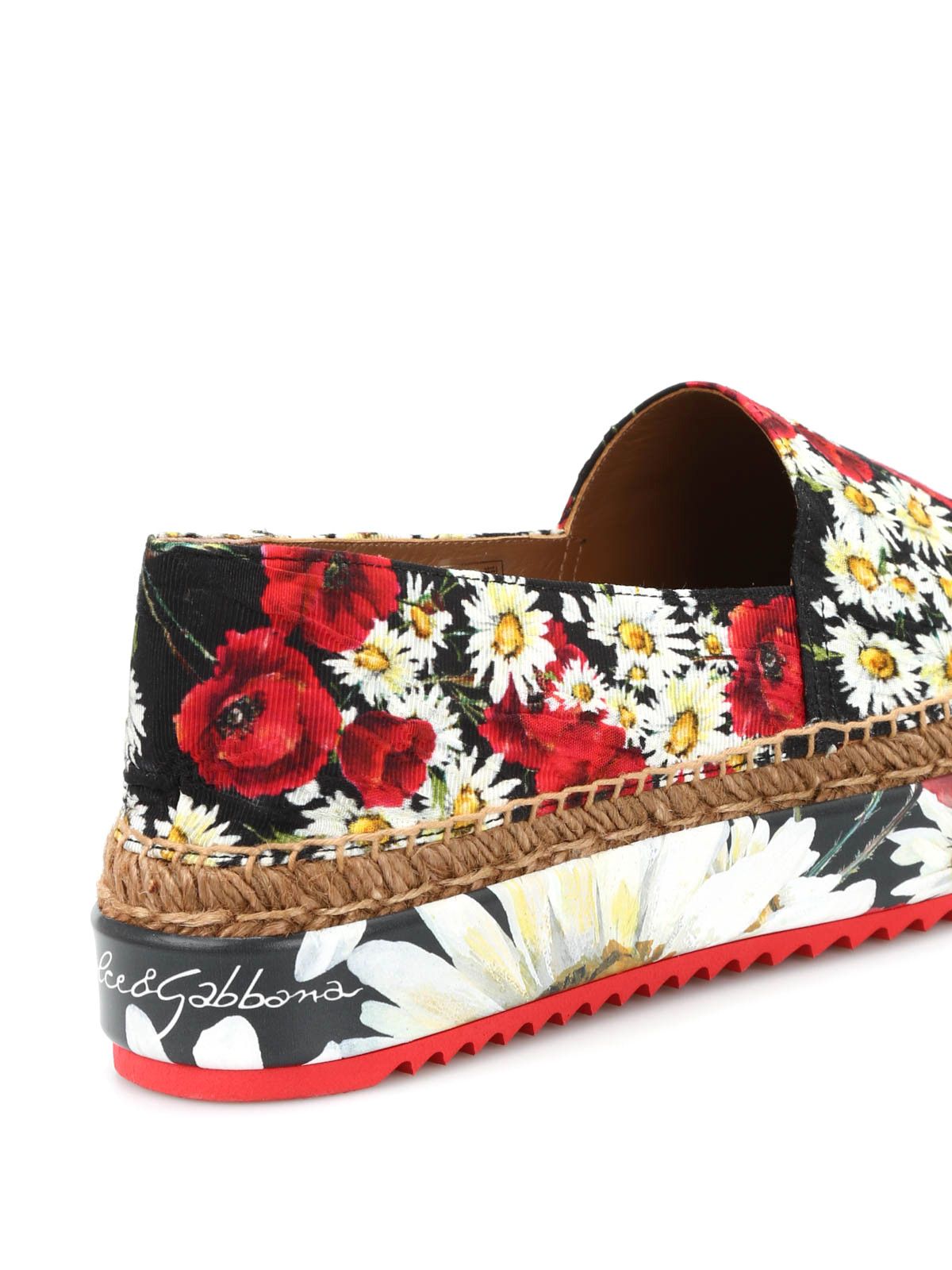 Dolce & Gabbana o1y0925 Floral-Print Espadrilles in Multicolor Size US 4 / IT 34 - 3 Thumbnail