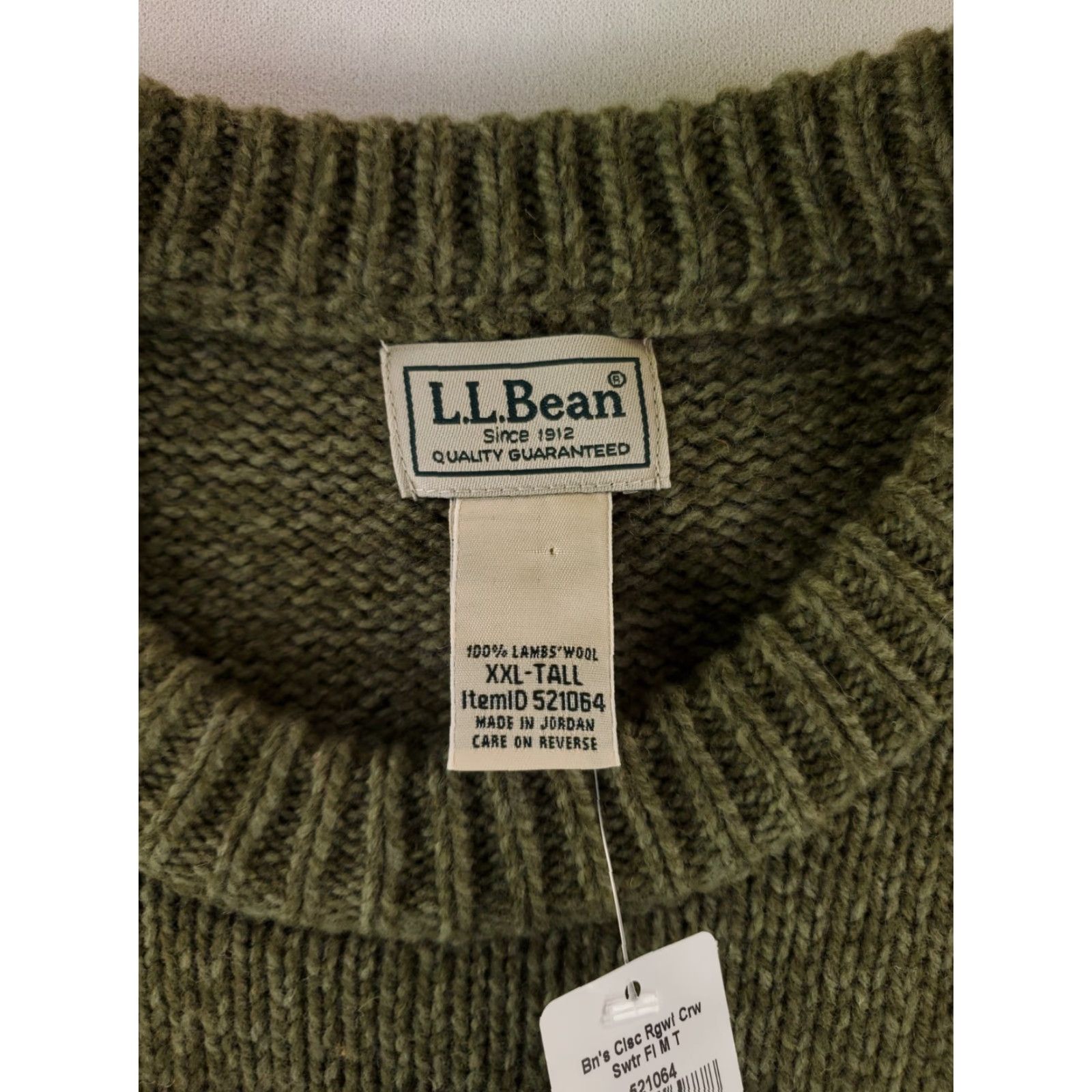 Vintage VINTAGE? LL Bean Sweater Nordic Lambs Wool Reindeer Green Crew Neck Mens XXL Tall NWT Size US XXL / EU 58 / 5 - 4 Thumbnail