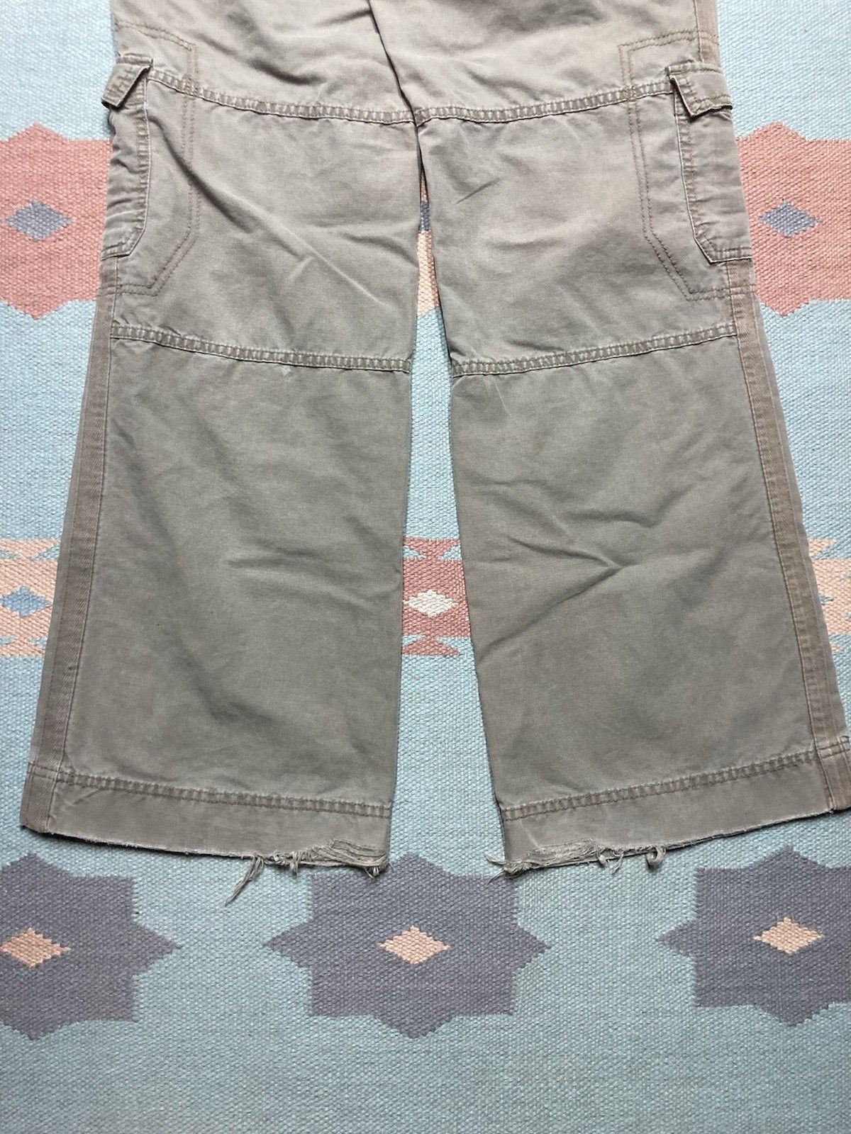 Old Navy × Vintage y2k cargo pants army old navy low rise boot cut womens 8 Size 32" / US 10 / IT 46 - 6 Thumbnail