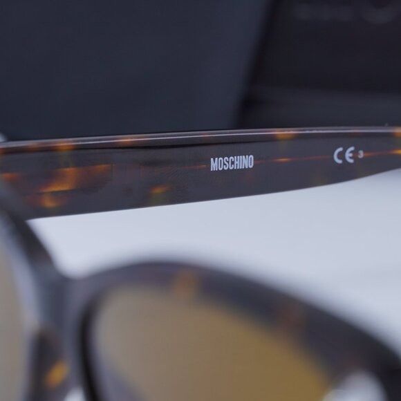 Moschino Moschino MOS109/S 0086 70 Sunglasses Havana Cat Eye Frame Size ONE SIZE - 9 Thumbnail