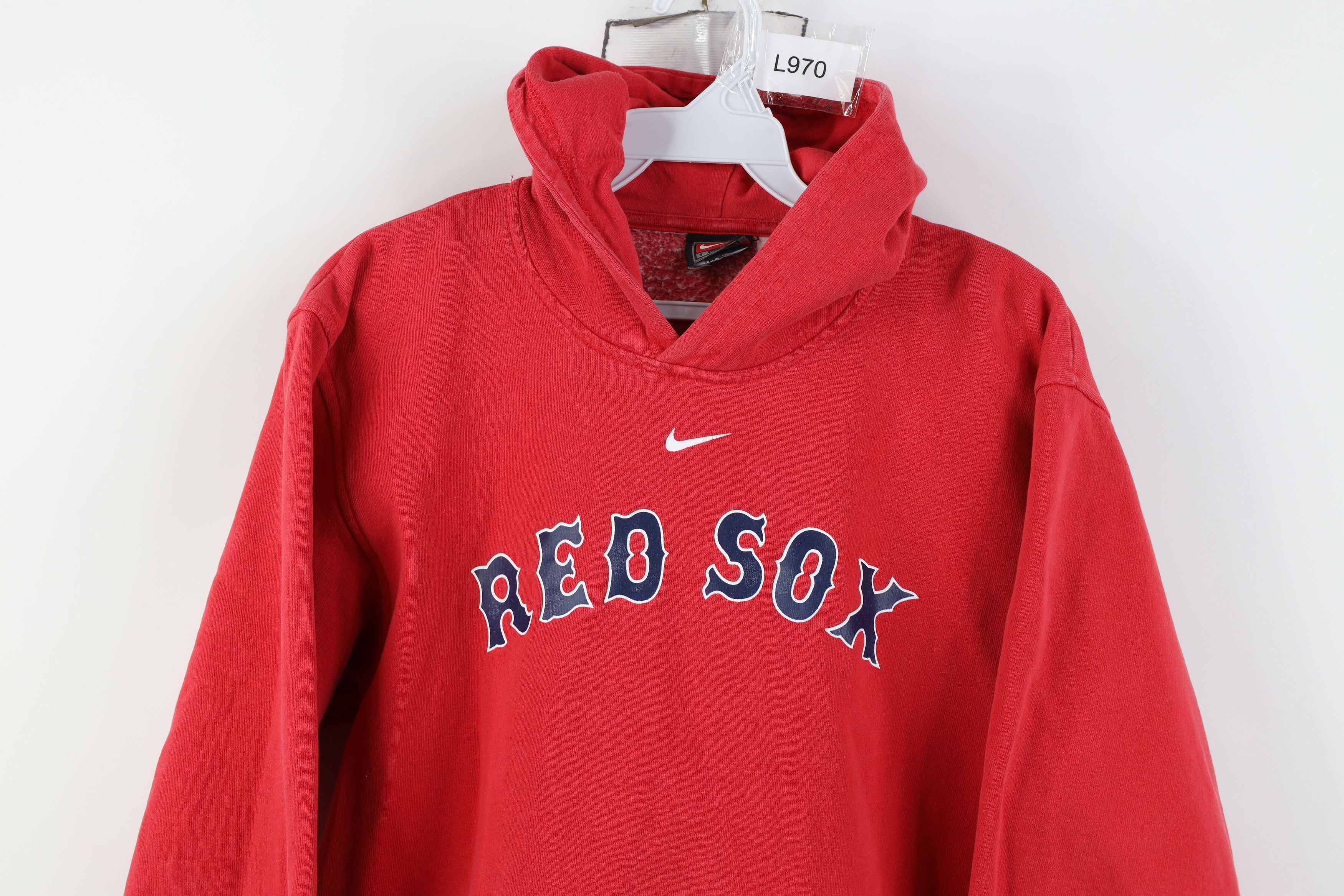 Nike Vintage Nike Swoosh Boston Red Sox Baseball Hoodie Red Size S / US 4 / IT 40 - 2 Thumbnail