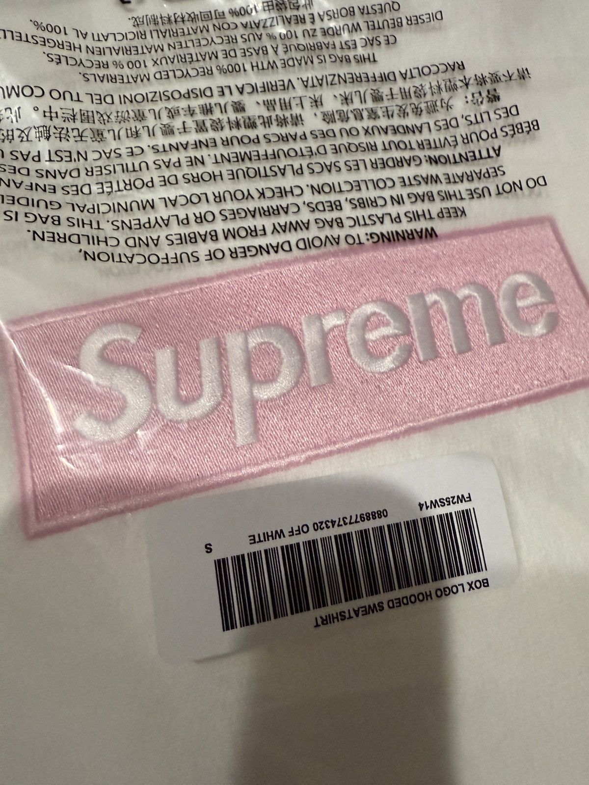 Supreme Supreme FW25 BOXLOGO BOGO HOODIE WHITE/PINK BOGO Size US S / EU 44-46 / 1 - 2 Thumbnail