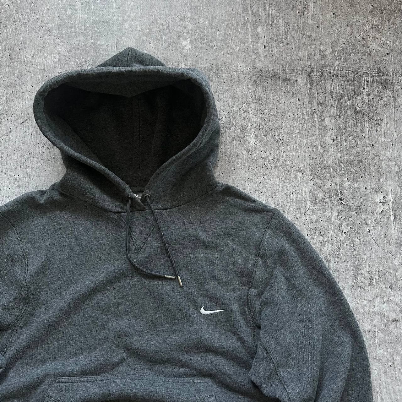 Nike × Vintage Vintage Nike Boxy y2k Black Perfect Fit Boxy Baggy Hoodie Size US S / EU 44-46 / 1 - 2 Thumbnail