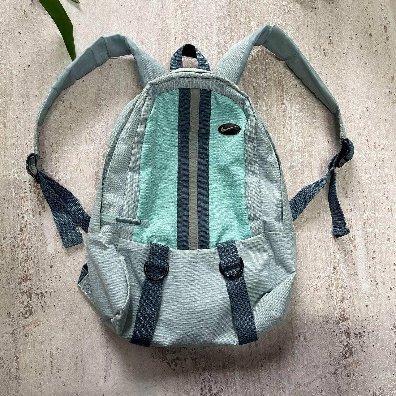 Nike × Vintage VINTAGE 90S NIKE MINI BACKPACK RARE BABY BLUE Size ONE SIZE - 2 Thumbnail