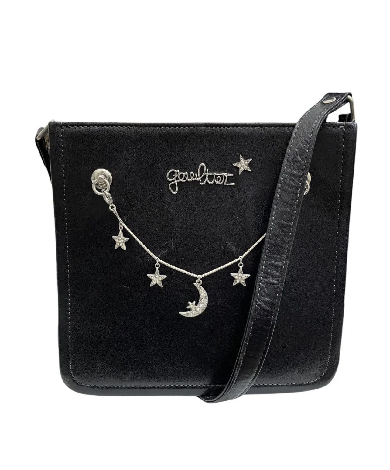 Jean Paul Gaultier Jean Paul Gaultier Celestial Charm Leather Shoulder Bag 🌕&⭐️ Size ONE SIZE - 1 Thumbnail