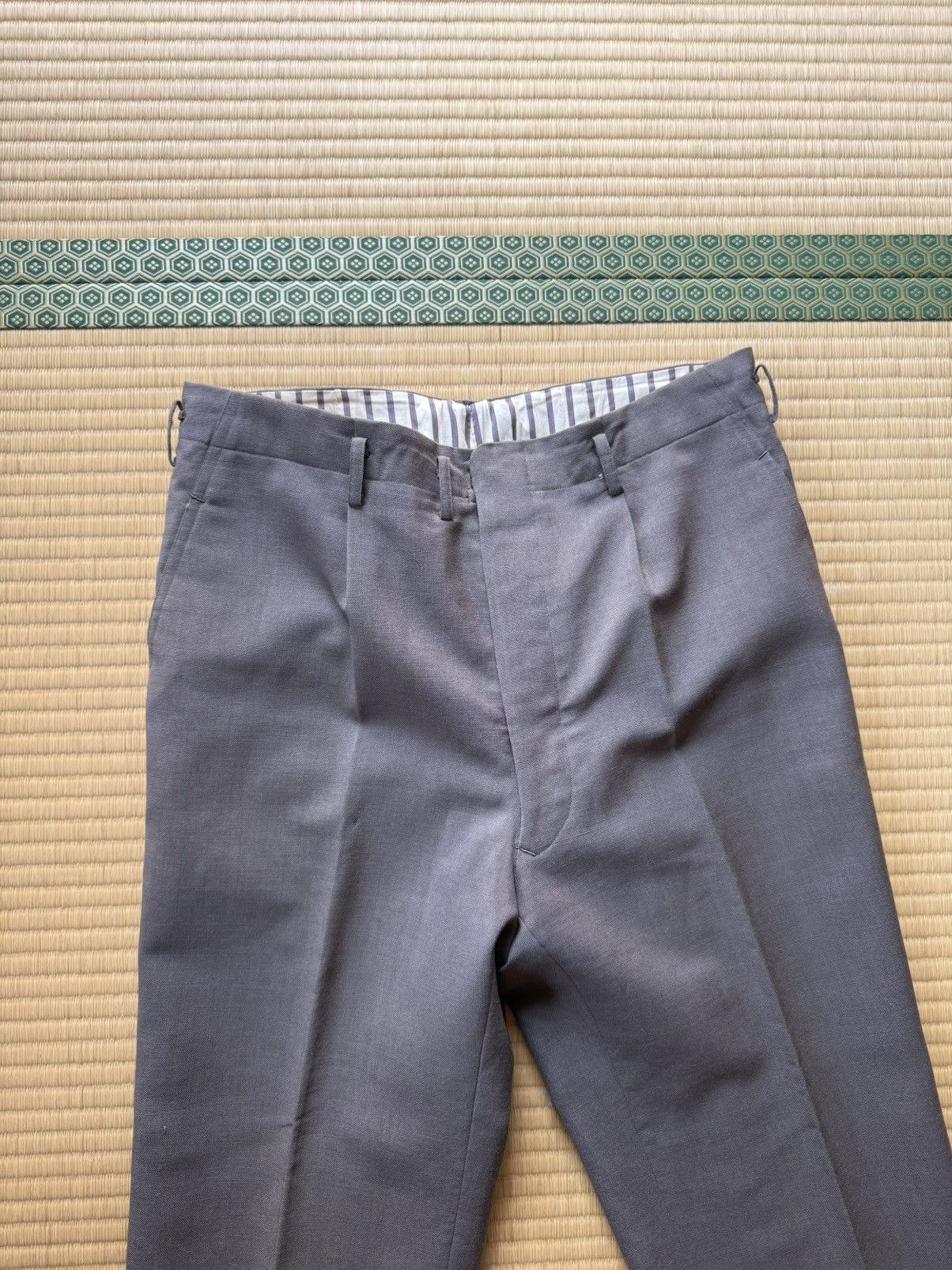 Other Spring&Summer Vintage Japanese Slacks – Luxe Wool & Mohair Size US 32 / EU 48 - 2 Thumbnail