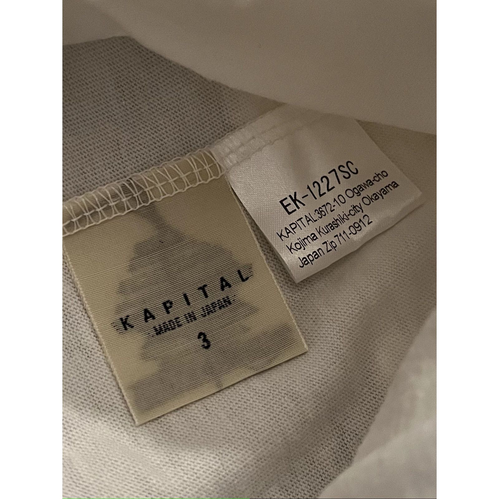 Kapital Kapital Pennant Ringer T Shirt (4 Flags) Size US L / EU 52-54 / 3 - 6 Thumbnail
