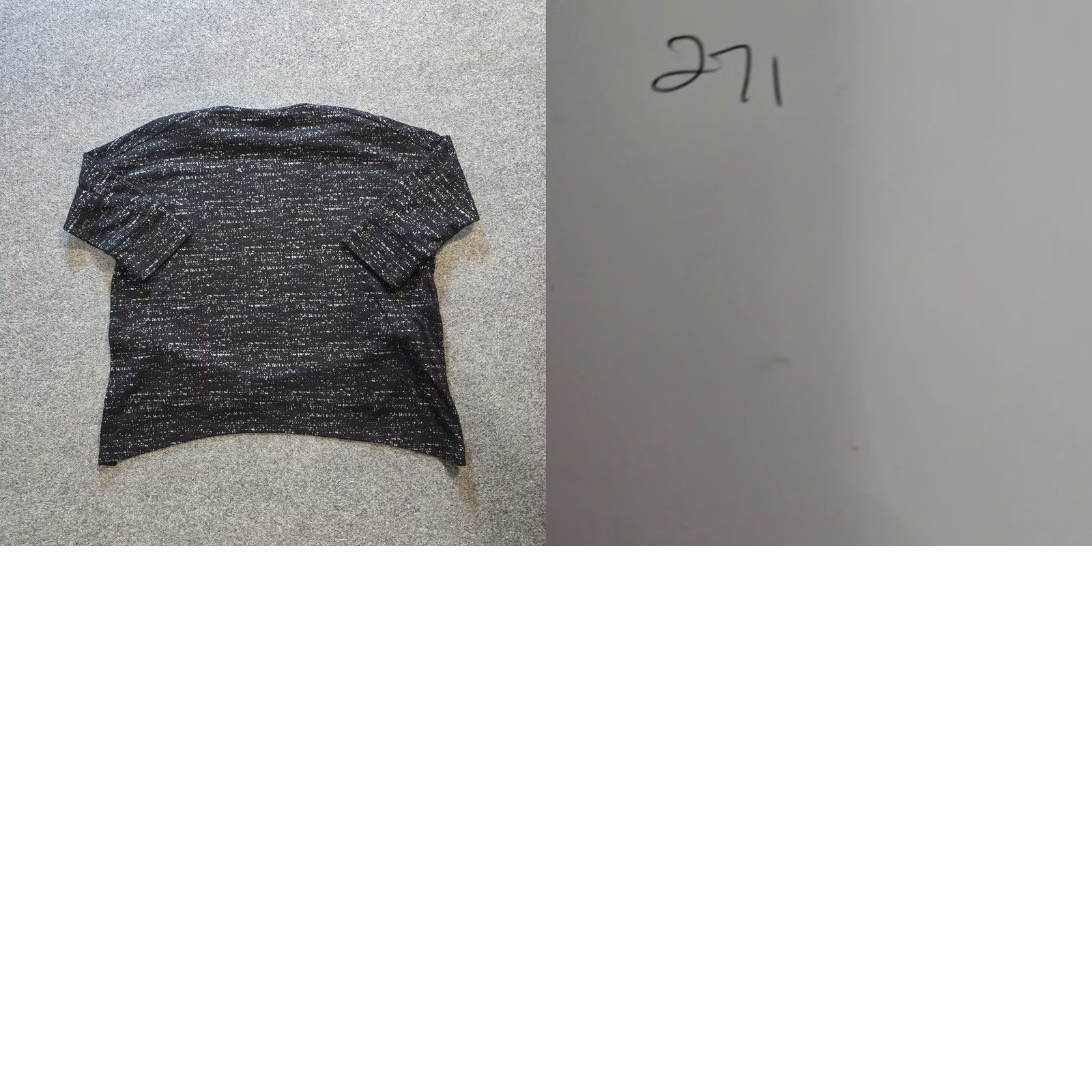 Vintage Clara Sun Woo Top Womens Large Black Space Dye 3/4 Sleeve Stretchy Casual Shirt Blouse Tunic Ladies L Black Space Dye 3/4 Sleeve Casual Shirts Womens Size L / US 10 / IT 46 - 8 Thumbnail