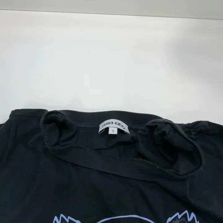 Kenzo KENZO Black Tiger Logo Short Sleeve Dress -2507 Size S / US 4 / IT 40 - 6 Thumbnail