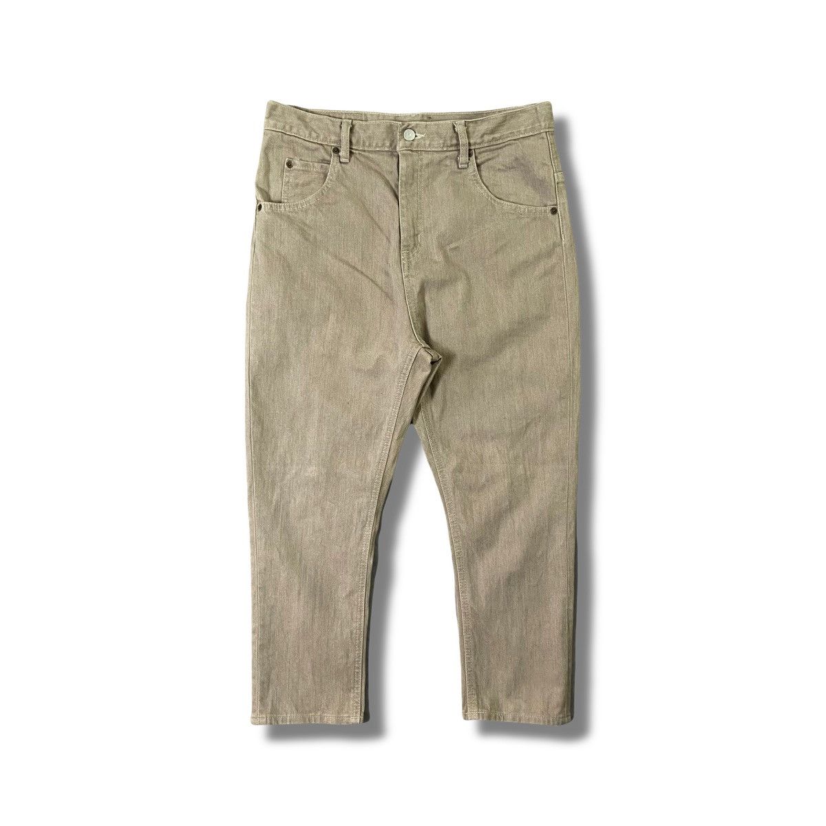 2000s BEAMS - Denim Beige Denim Streetwear Pants