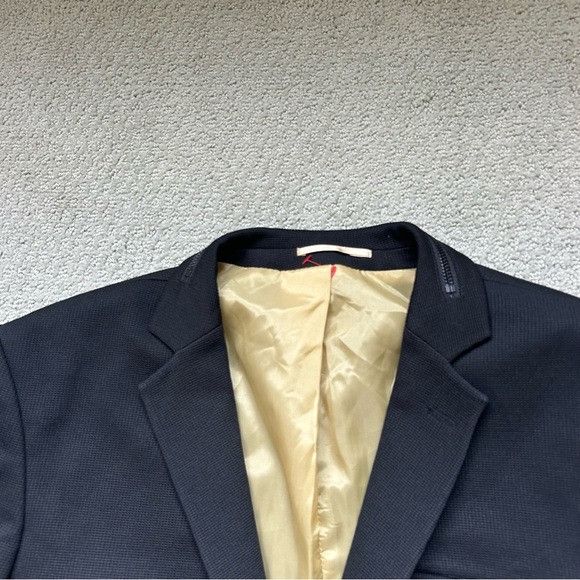 RNT23 Ron Tomson RNT23 Men’s Black Sport Coat Blazer Jacket Zipper Size 40R - 5 Thumbnail