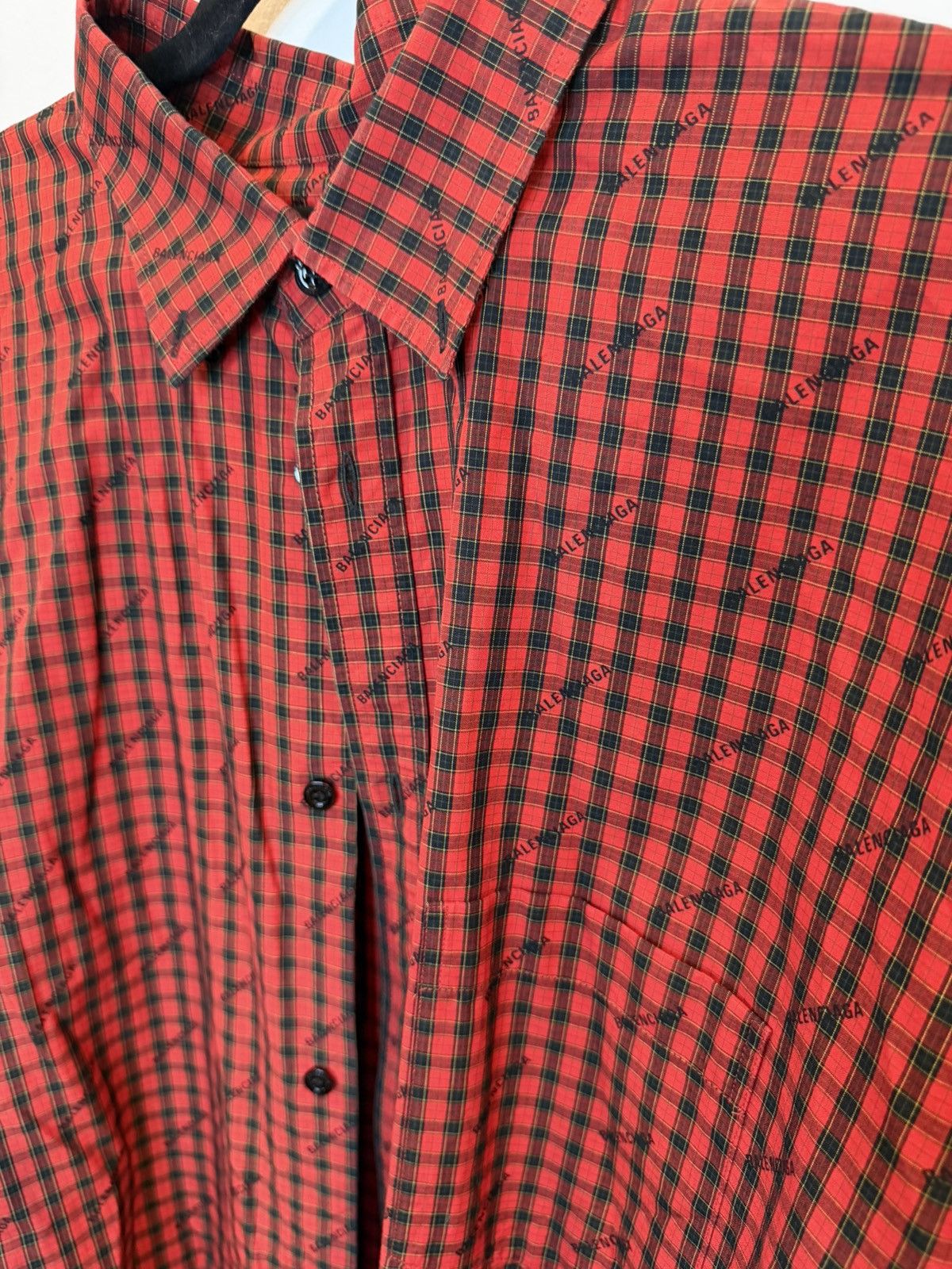 Balenciaga Balenciaga Red Flannel Size US L / EU 52-54 / 3 - 2 Thumbnail