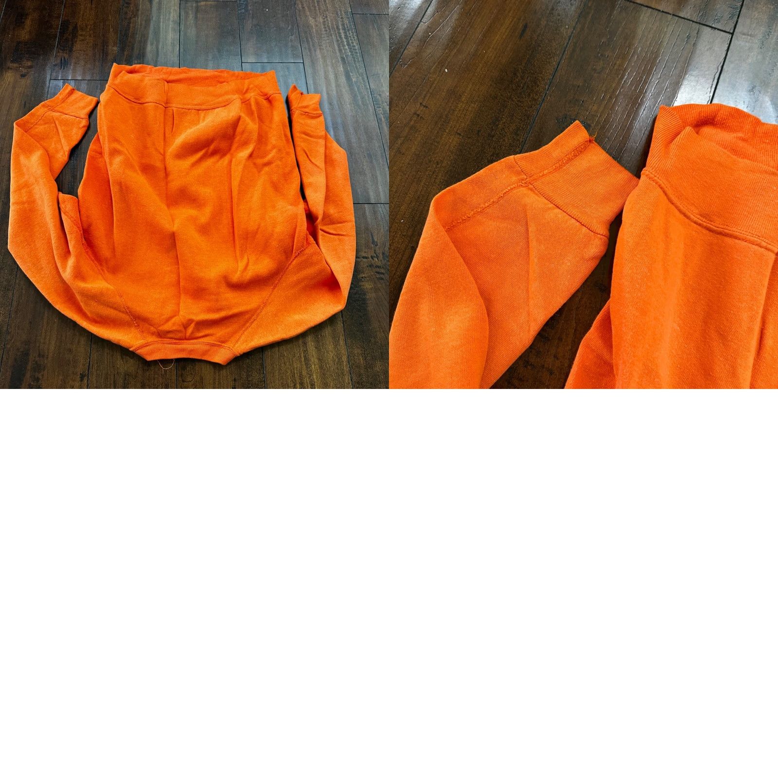 Vintage VINTAGE 1960s Rockabilly Sweatshirt Sweater 60s 70s Orange USA Graphic Print Crew Neck Long Sleeve L Men Size US L / EU 52-54 / 3 - 9 Thumbnail