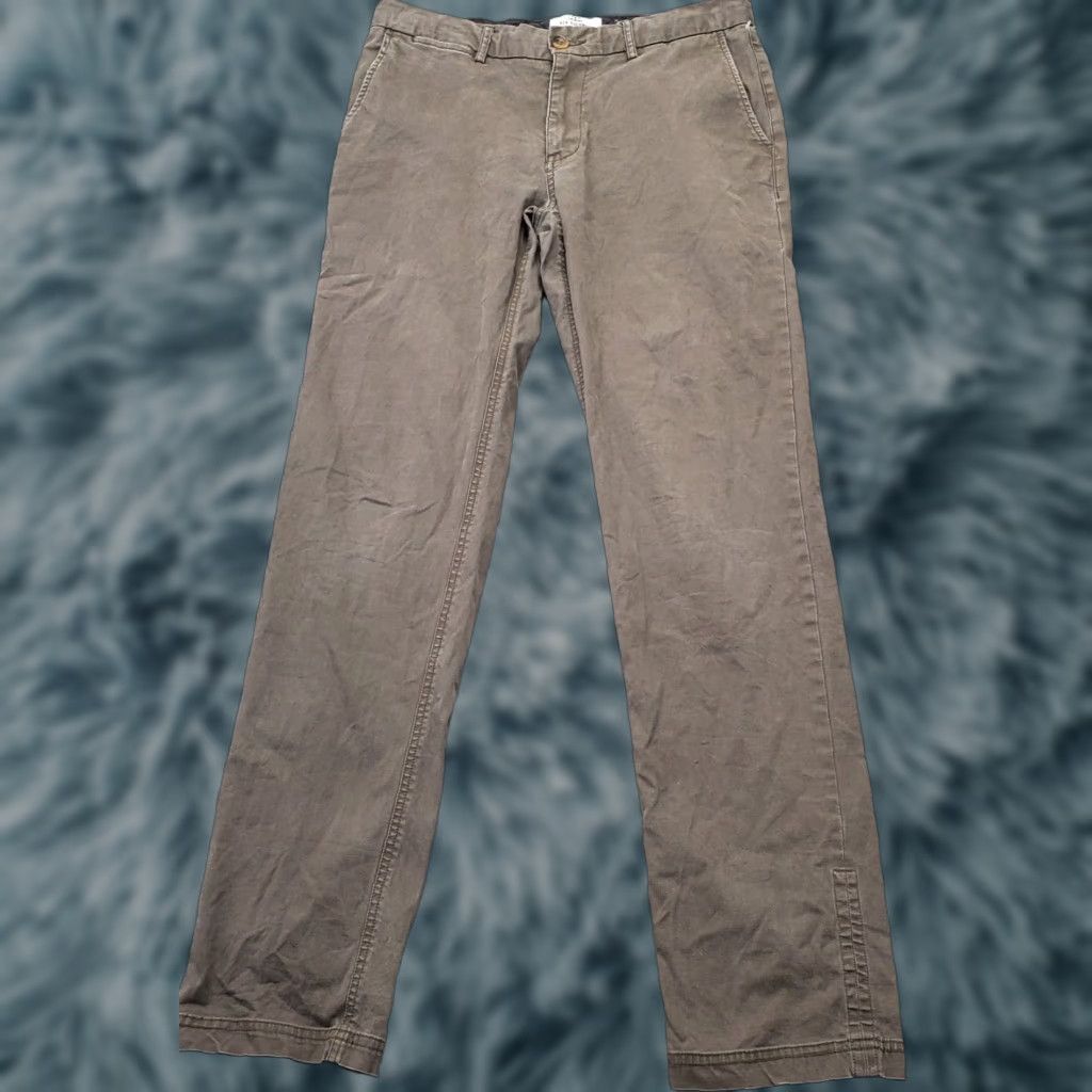 Ben Sherman Ben Sherman Pants Mens 30/32 Gray Flat Front Stretch Straight Leg Double Stitch Pants Mens Size 30 Gray Flat Front Stretch Straight Leg Mens Size US 30 / EU 46 - 1 Thumbnail