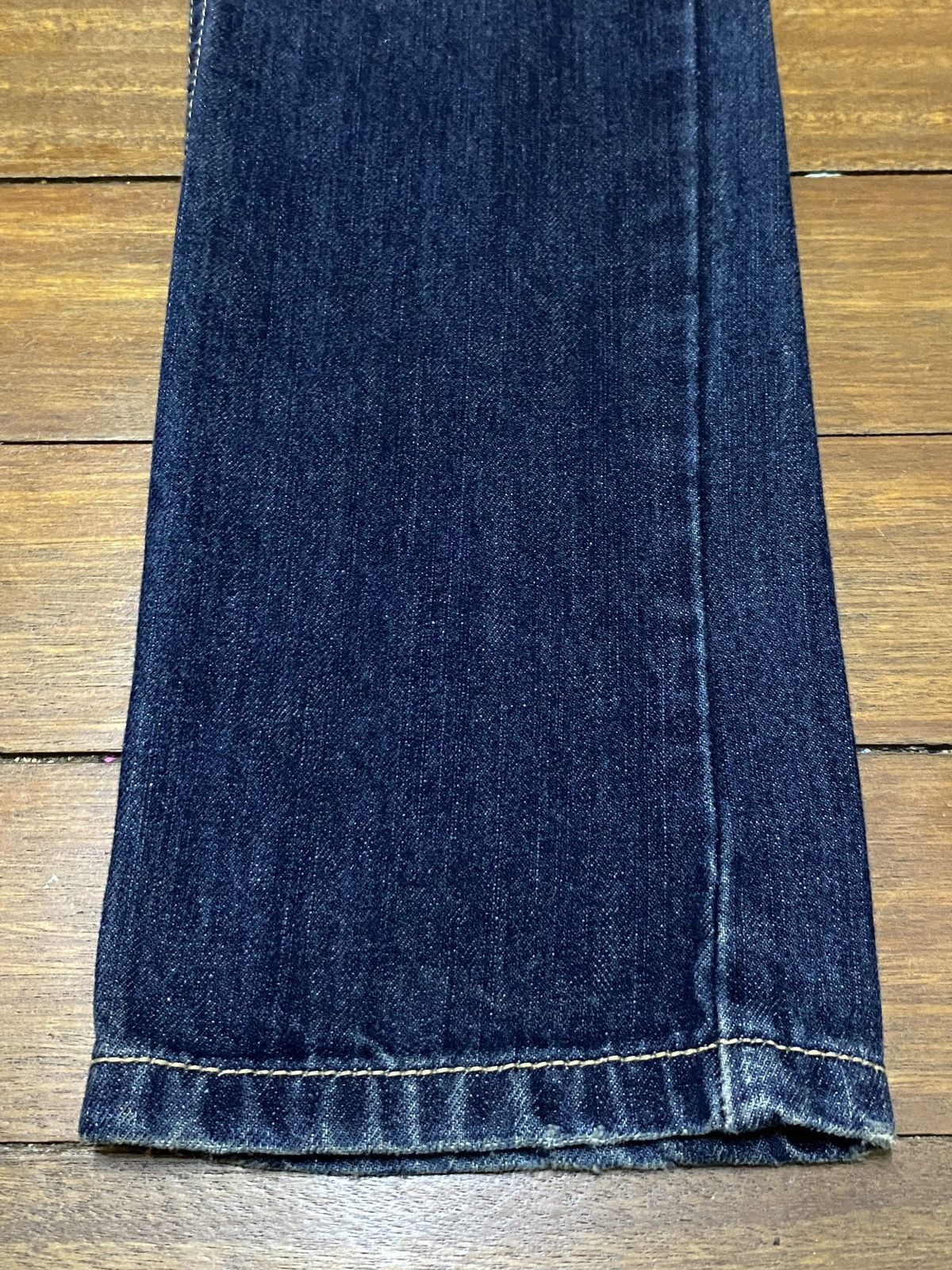 If Six Was Nine × Japanese Brand × Le Grande Bleu (L.G.B.) Rare Design Vintage Brand Glad News Ripped Spike Jeans 1990s Size US 29 - 6 Thumbnail
