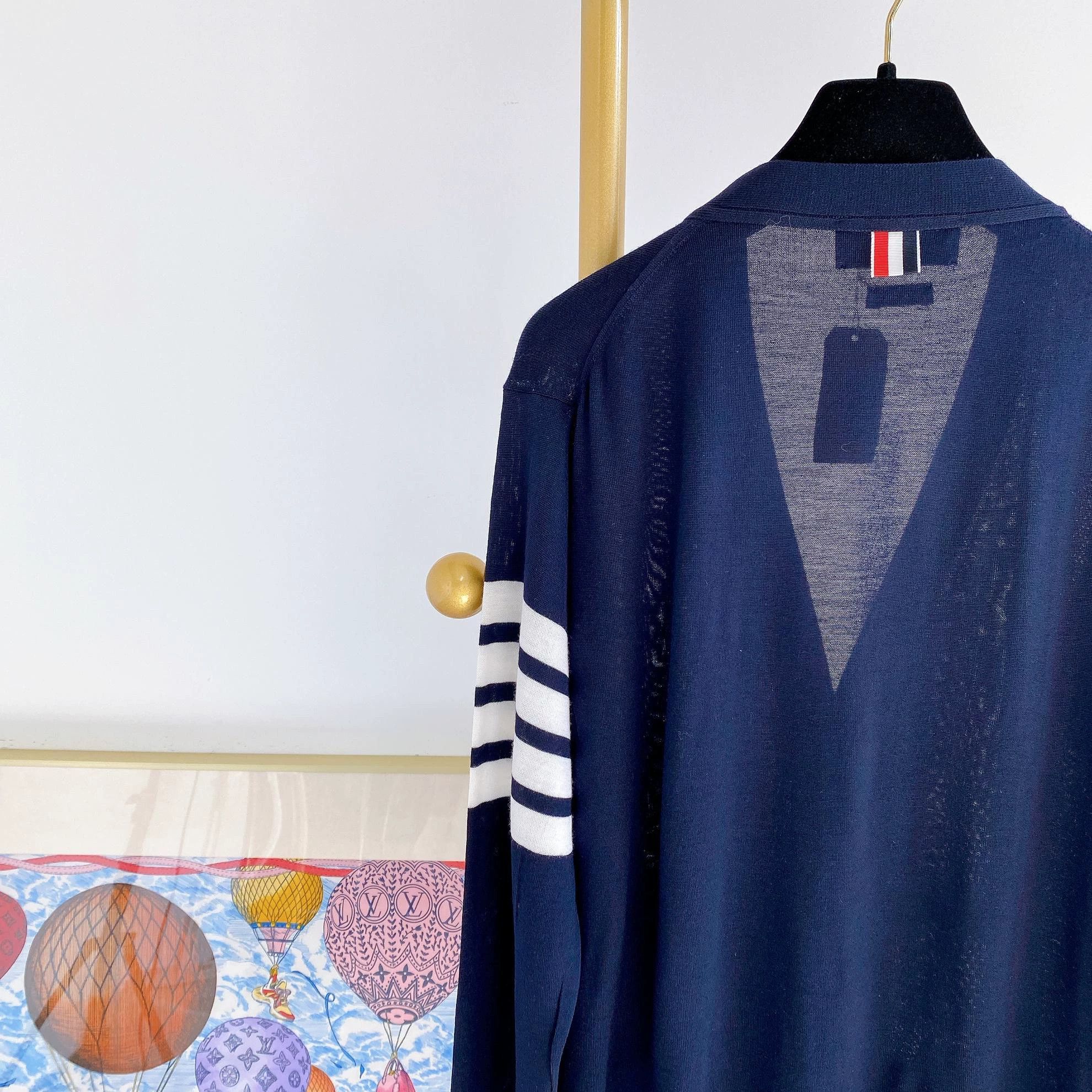 Thom Browne Thom Browne Navy Blue Knit Cardigan Size 2 Size US M / EU 48-50 / 2 - 5 Thumbnail