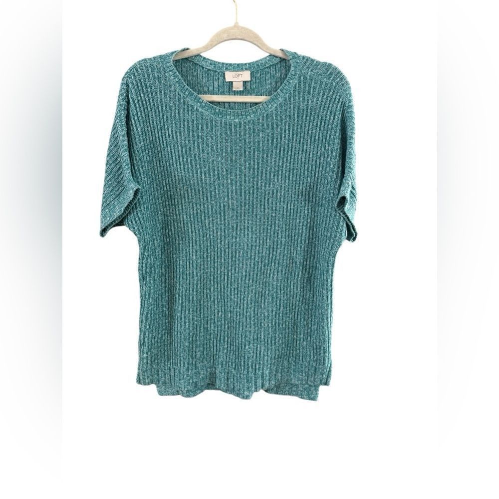 Loft Loft size medium blue, and white sweater top Size M / US 6-8 / IT 42-44 - 1 Thumbnail