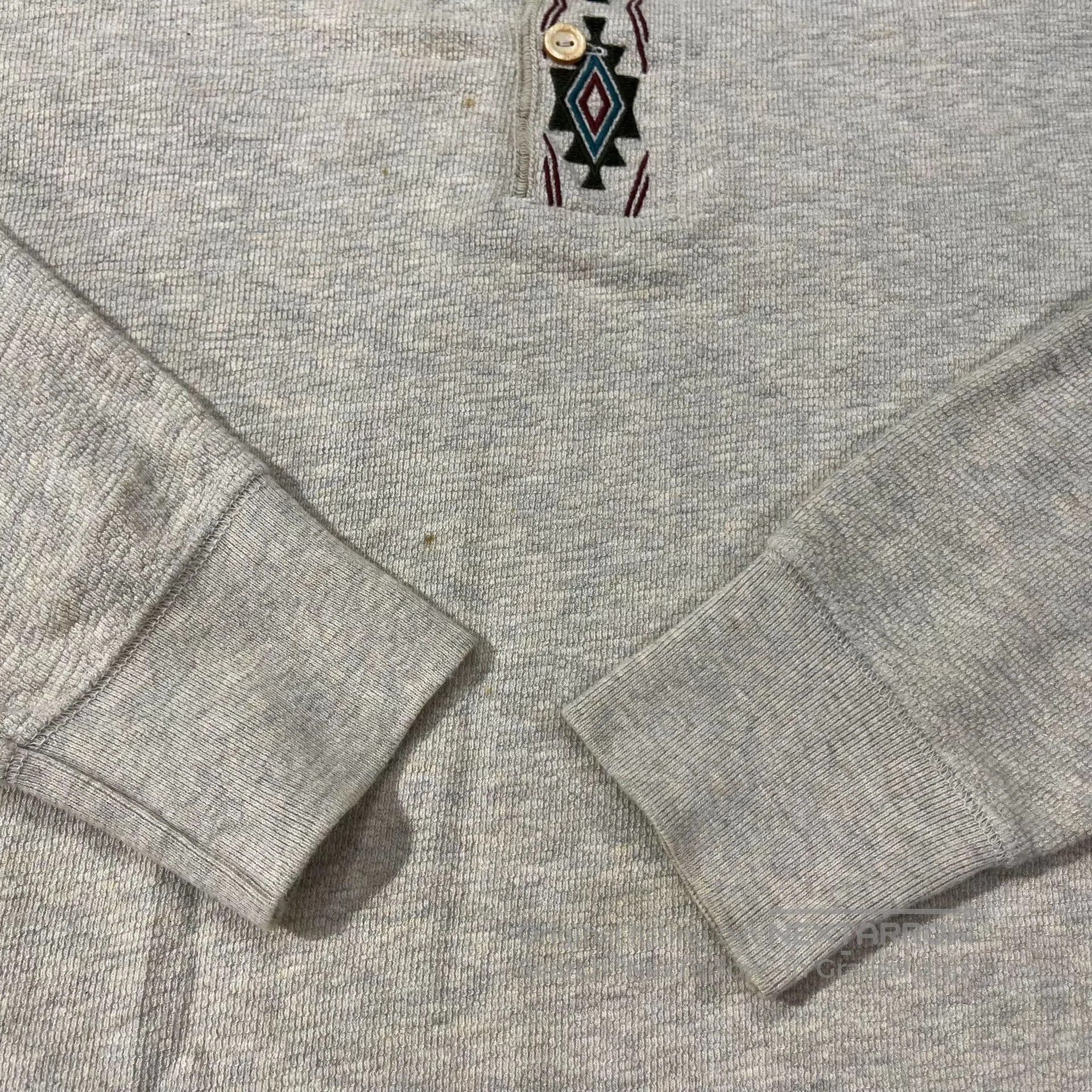 RRL Ralph Lauren RRL Vintage Indian Embroidery Henley Shirt. Size US M / EU 48-50 / 2 - 7 Thumbnail
