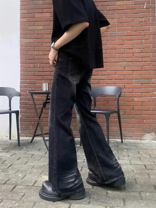 VIBE Faded Washed Flare Jeans Size US 32 / EU 48 - 8 Thumbnail