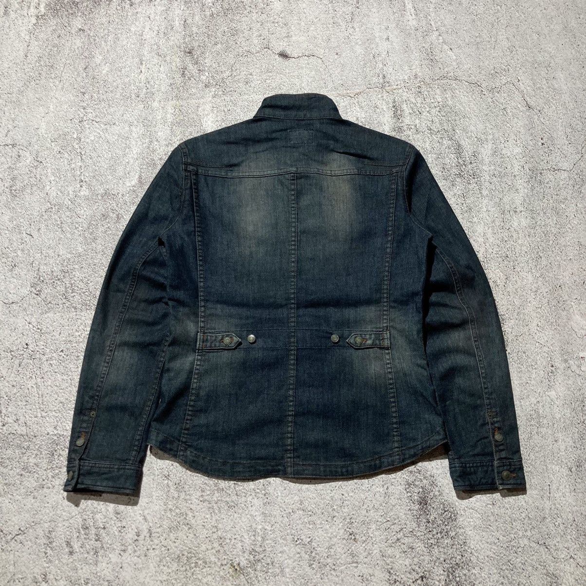 Nicole Club 2000s Nicole Club For Men Biker Denim Jacket Blue Indigo Size US M / EU 48-50 / 2 - 10 Thumbnail
