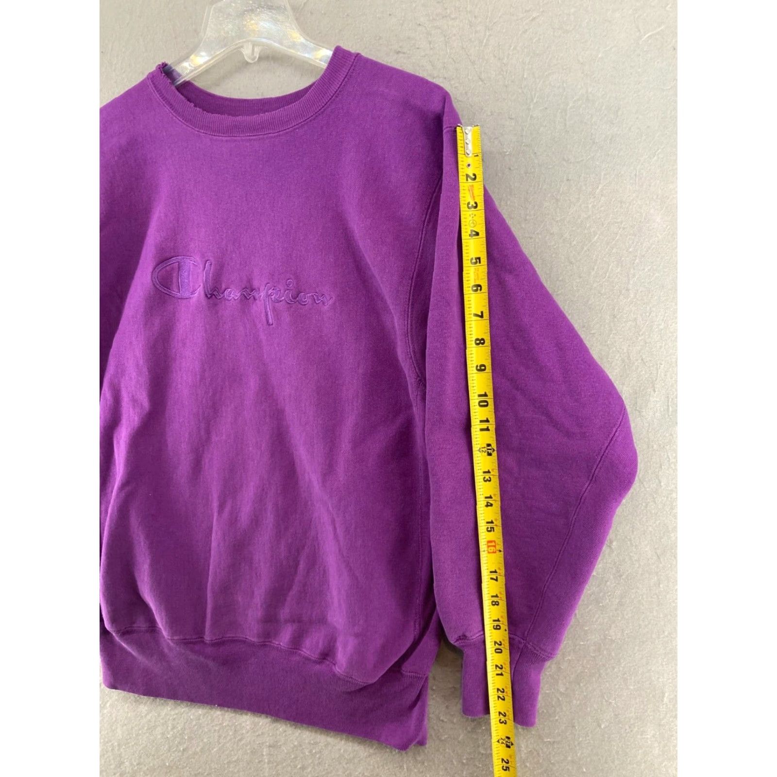 Champion VINTAGE Champion Womens Sweatshirt XL Purple Reverse Weave Embroidered USA MADE Size XL / US 12-14 / IT 48-50 - 4 Thumbnail