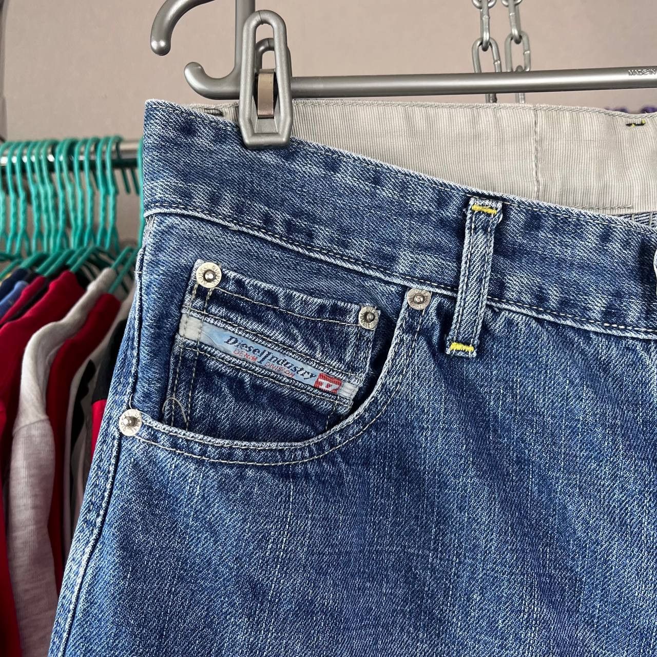 Diesel Vintage Diesel Industry Blue Denim Wide Pants Y2K Size 33 Size US 33 - 8 Thumbnail